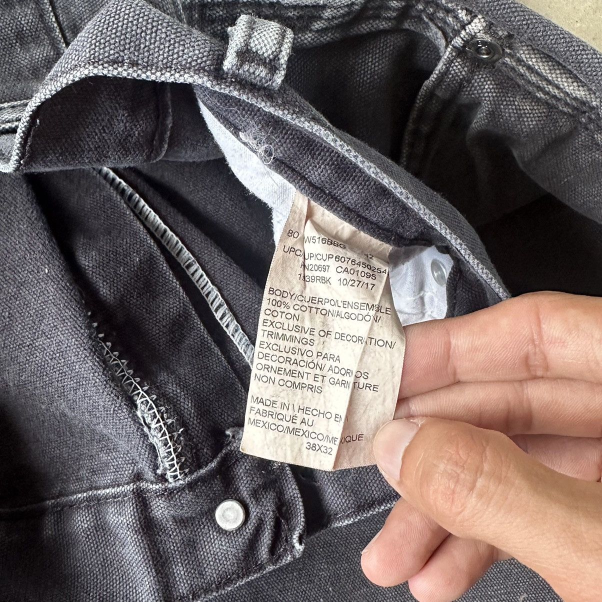Carhartt × Dickies (38x32) Crazy Vintage Y2K Dickies Carpenter Distressed Size US 38 / EU 54 - 4 Thumbnail