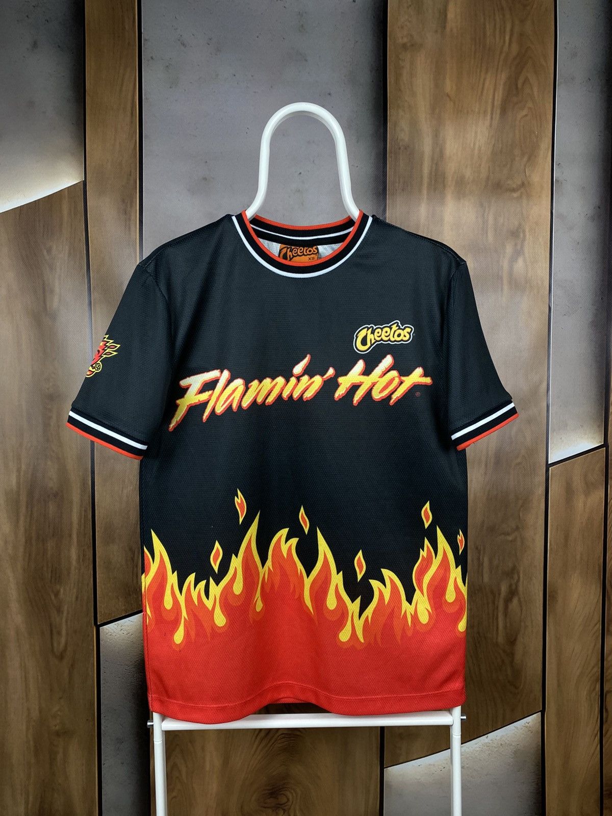 Vintage 🍜Vintage T-Shirt Cheetos Flamin Hot Fire Overprint Logo Tee🍜 Size US XS / EU 42 / 0 - 2 Thumbnail