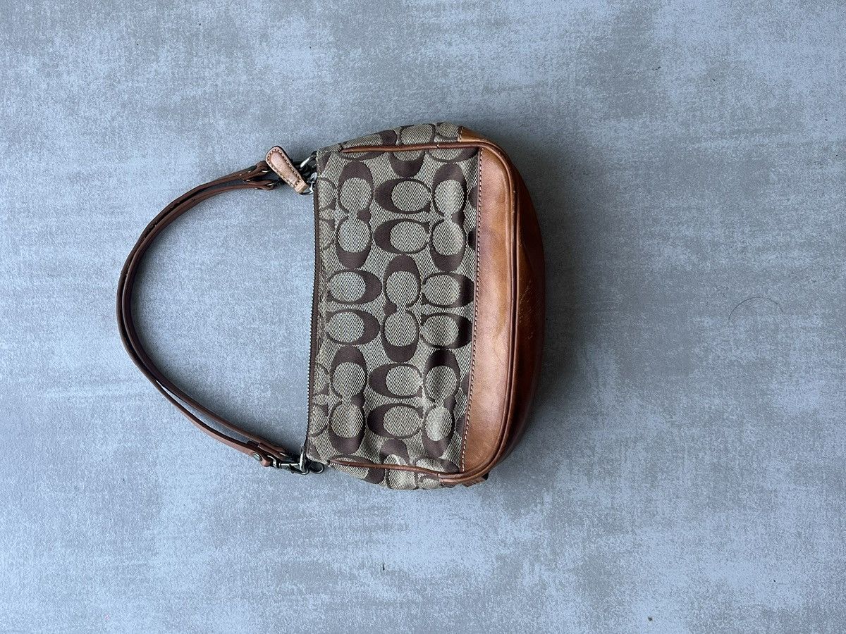 Coach Coach Signature Brown Leather Trim Wristlet Size ONE SIZE - 2 Thumbnail