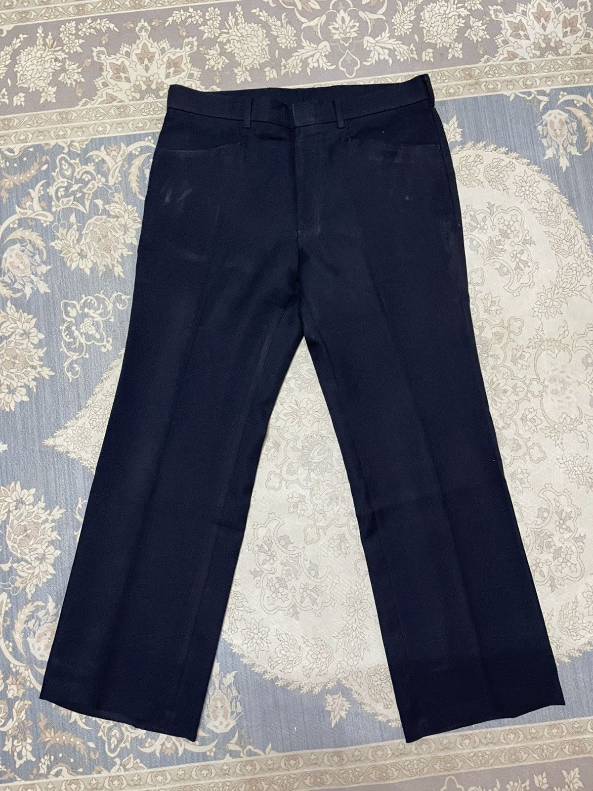 Levi's Vintage Levi’s Action Slack flare STA-PREST Navy Blue Retro Size US 36 / EU 52 - 1 Thumbnail