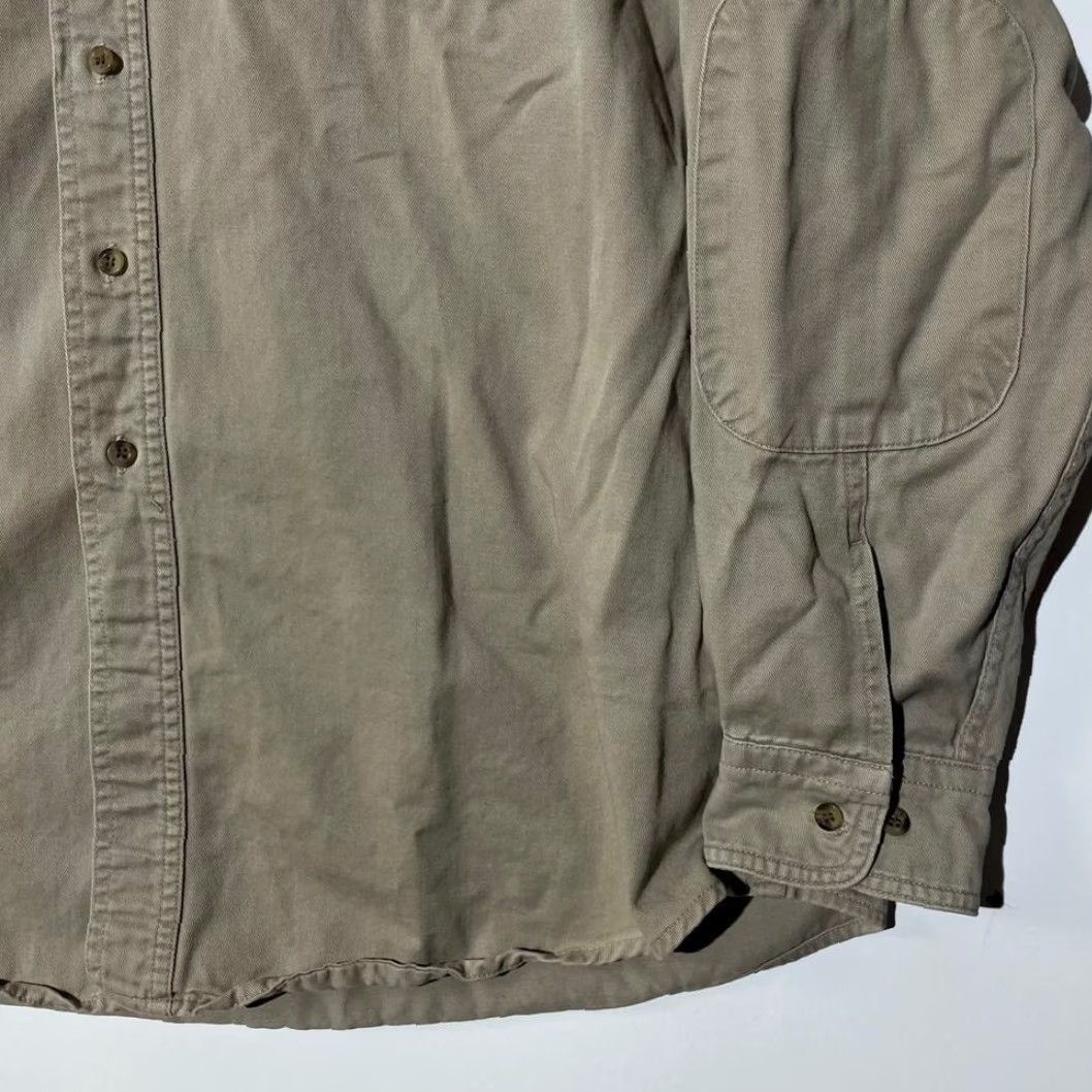 Vintage VINTAGE Woolrich Original Wilderness Trips Flannel Button Down Shirt 2XL Men Beige Long Sleeve Shirts Mens 2XL Size US XXL / EU 58 / 5 - 4 Thumbnail