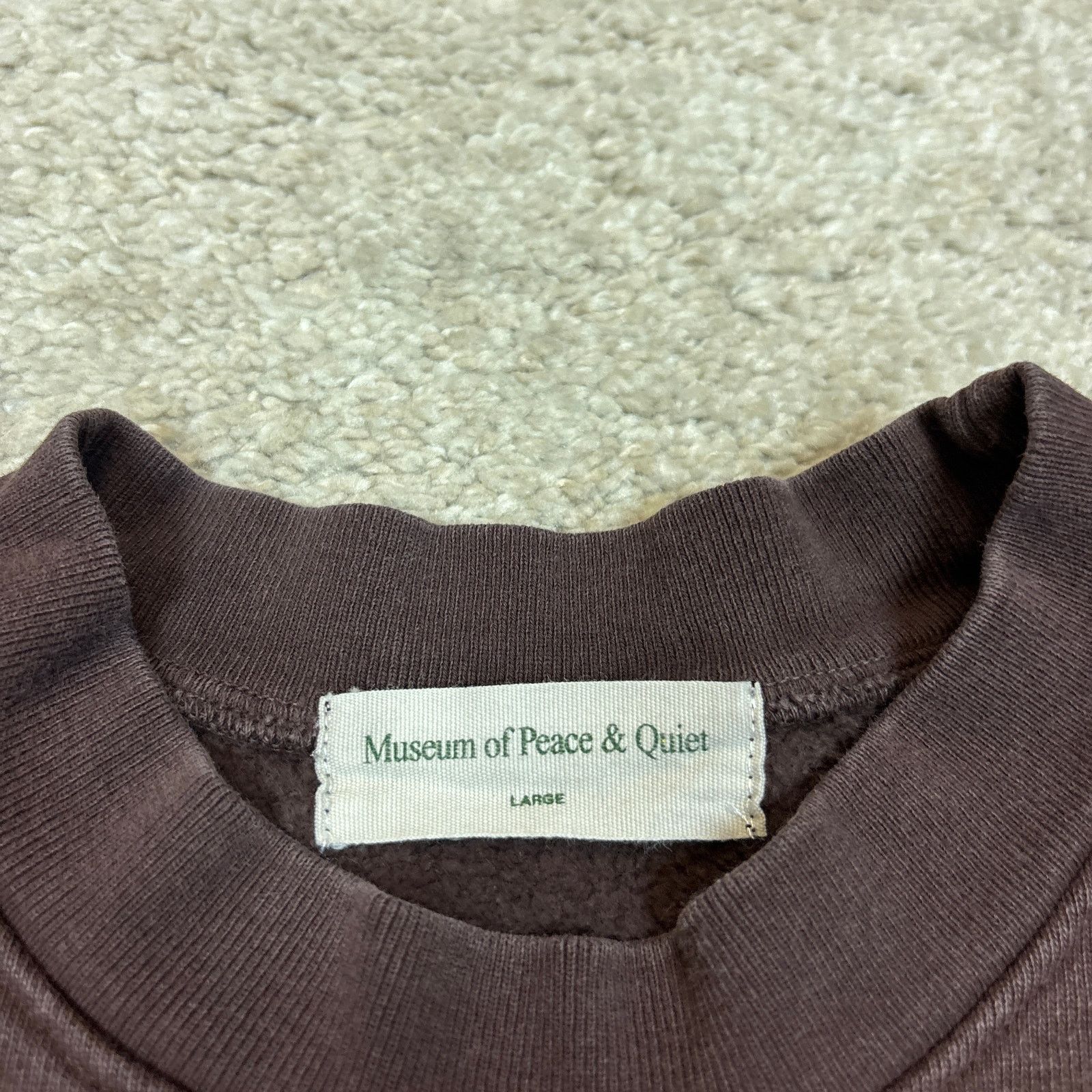 Museum of Peace & Quiet Museum of Peace & Quiet Cream Top Sweatshirt L Maru Coffee Size US L / EU 52-54 / 3 - 4 Thumbnail