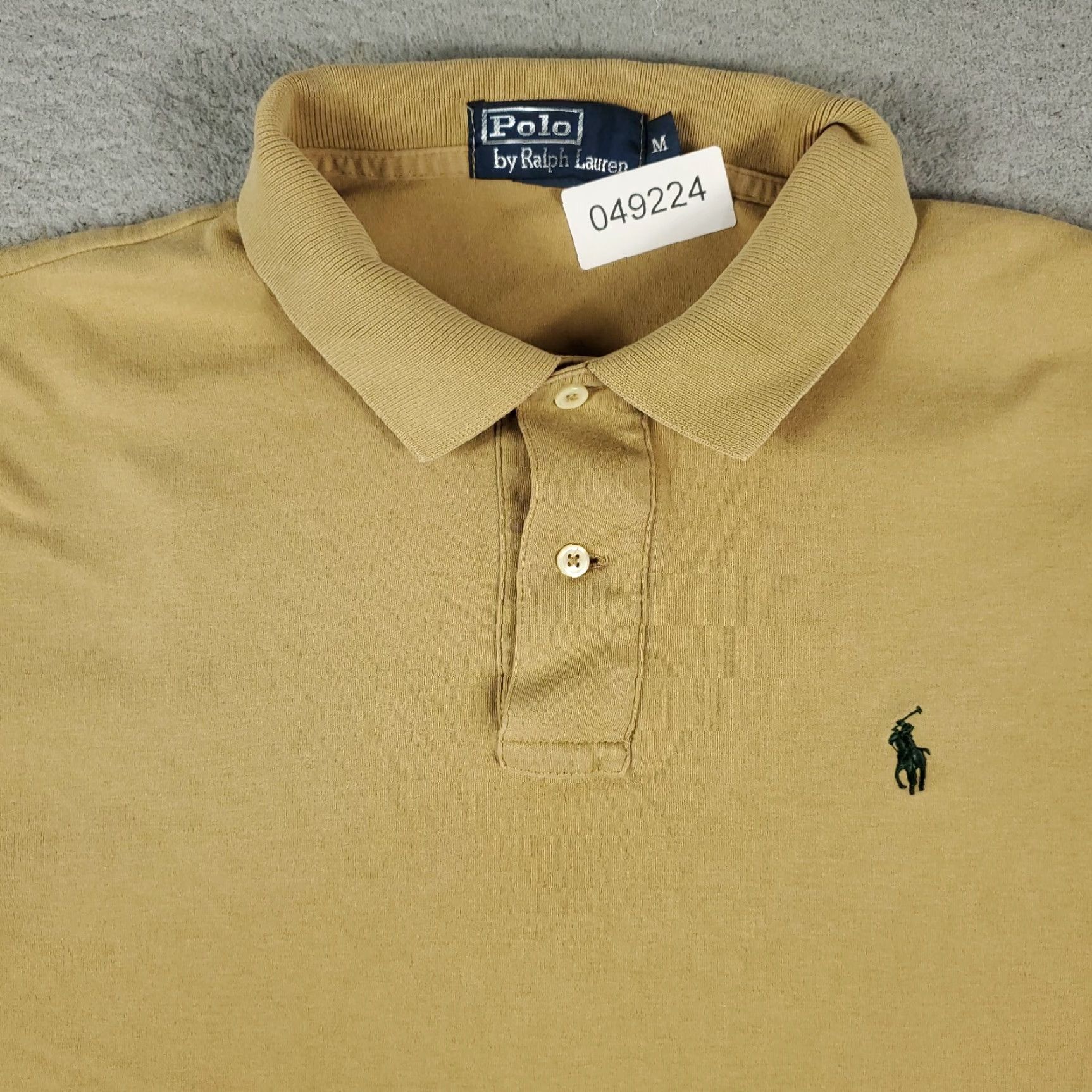 Ralph Lauren Ralph Lauren Polo Shirt Mens Medium Beige Pony Polo Shirt Casual Short Sleeve Button Front No N/A Size US M / EU 48-50 / 2 - 2 Thumbnail