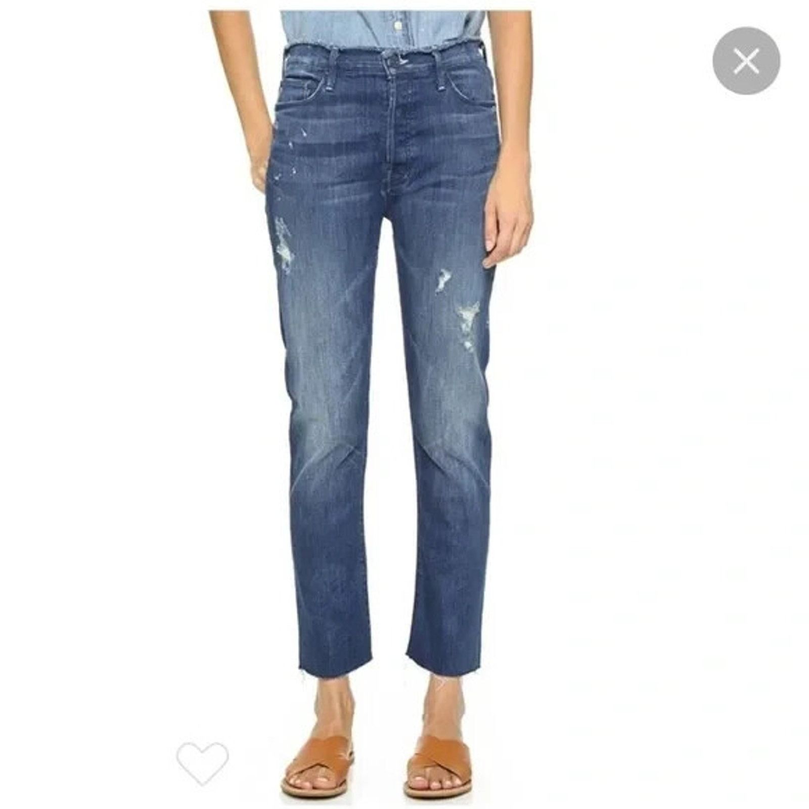 Other Mother The Double Fray Vagabond Take the Edge Off Jeans 27 Size 27" / US 4 / IT 40 - 1 Thumbnail