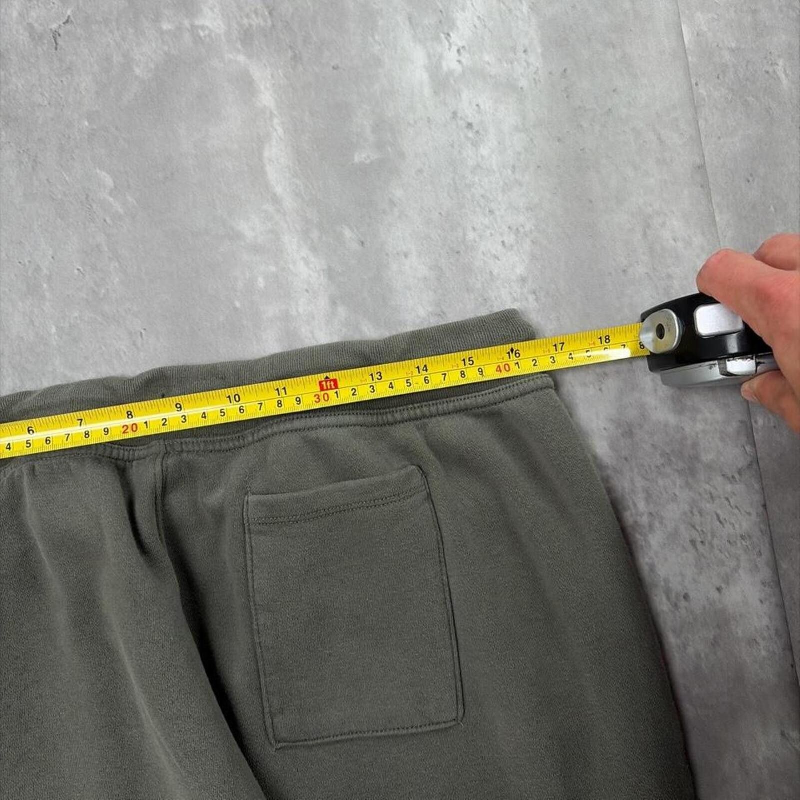 Asics Y2K Olive Green Asics Grunge Cuffed Gym Sweatpants Size US 36 / EU 52 - 6 Thumbnail