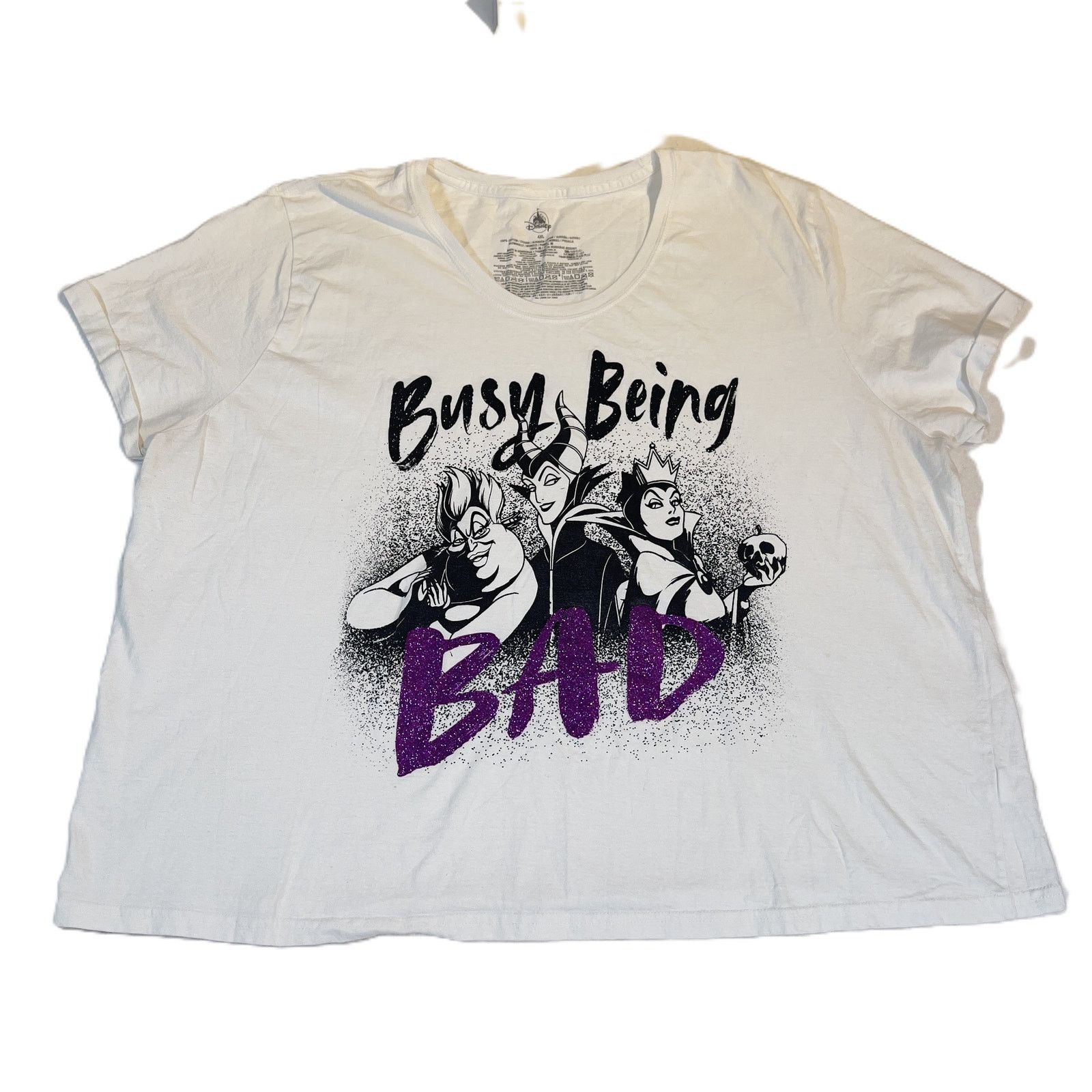 Disney Disney T-Shirt Womans 4XL Purple / Black "Busy Being Bad" Size 4XL / US 24-26 - 2 Thumbnail