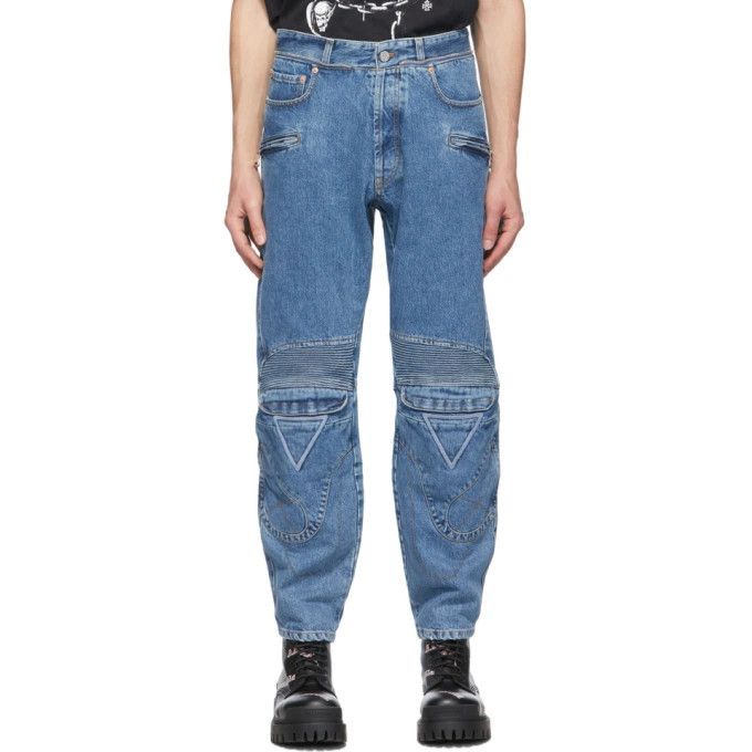 Vetements Multi Zip Embroidered Pocket Patch Biker Runway Jeans FW20 Size US 30 / EU 46 - 21 Thumbnail