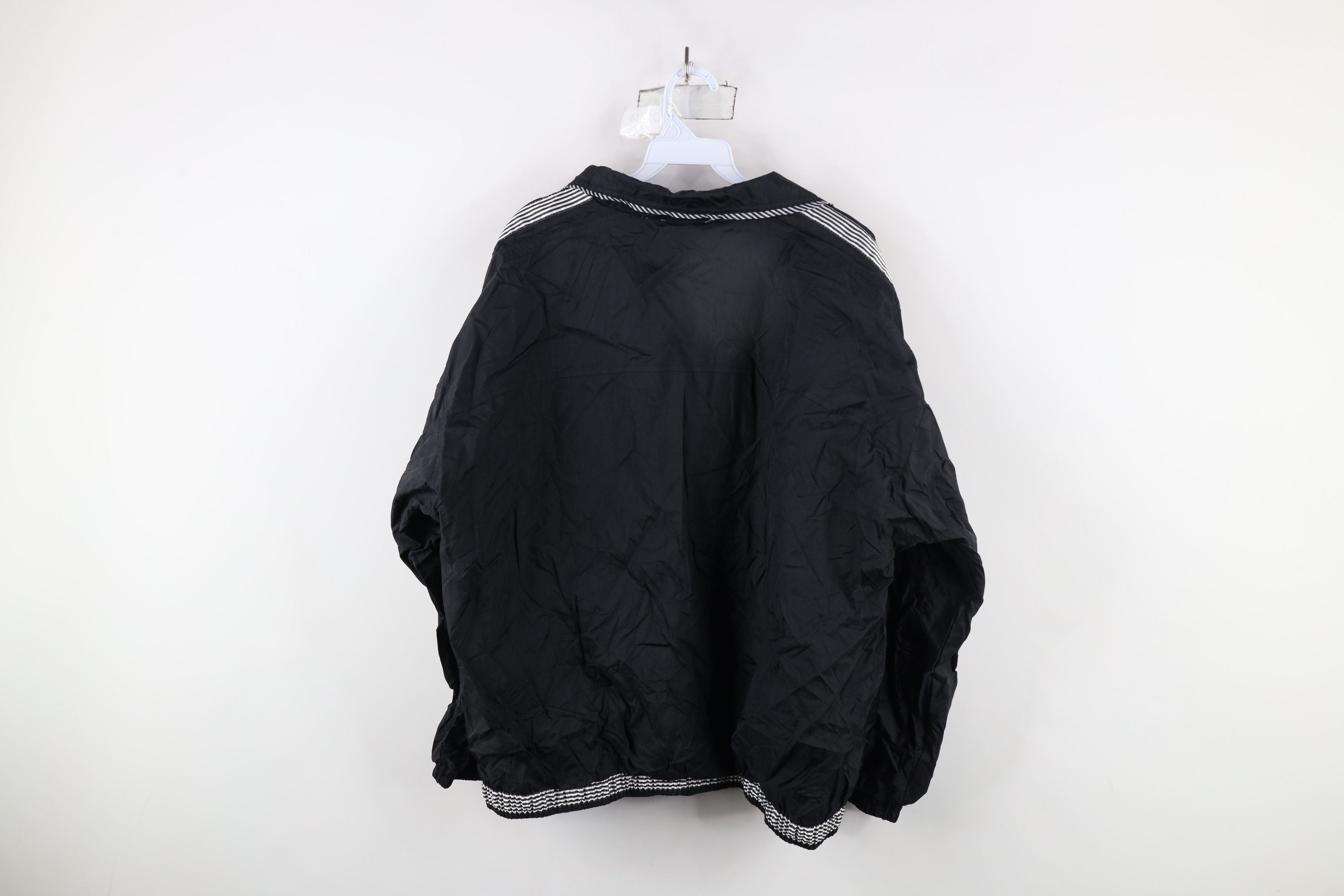 Vintage Vintage 90s Streetwear Full Zip Windbreaker Jacket Black Size XL / US 12-14 / IT 48-50 - 11 Thumbnail