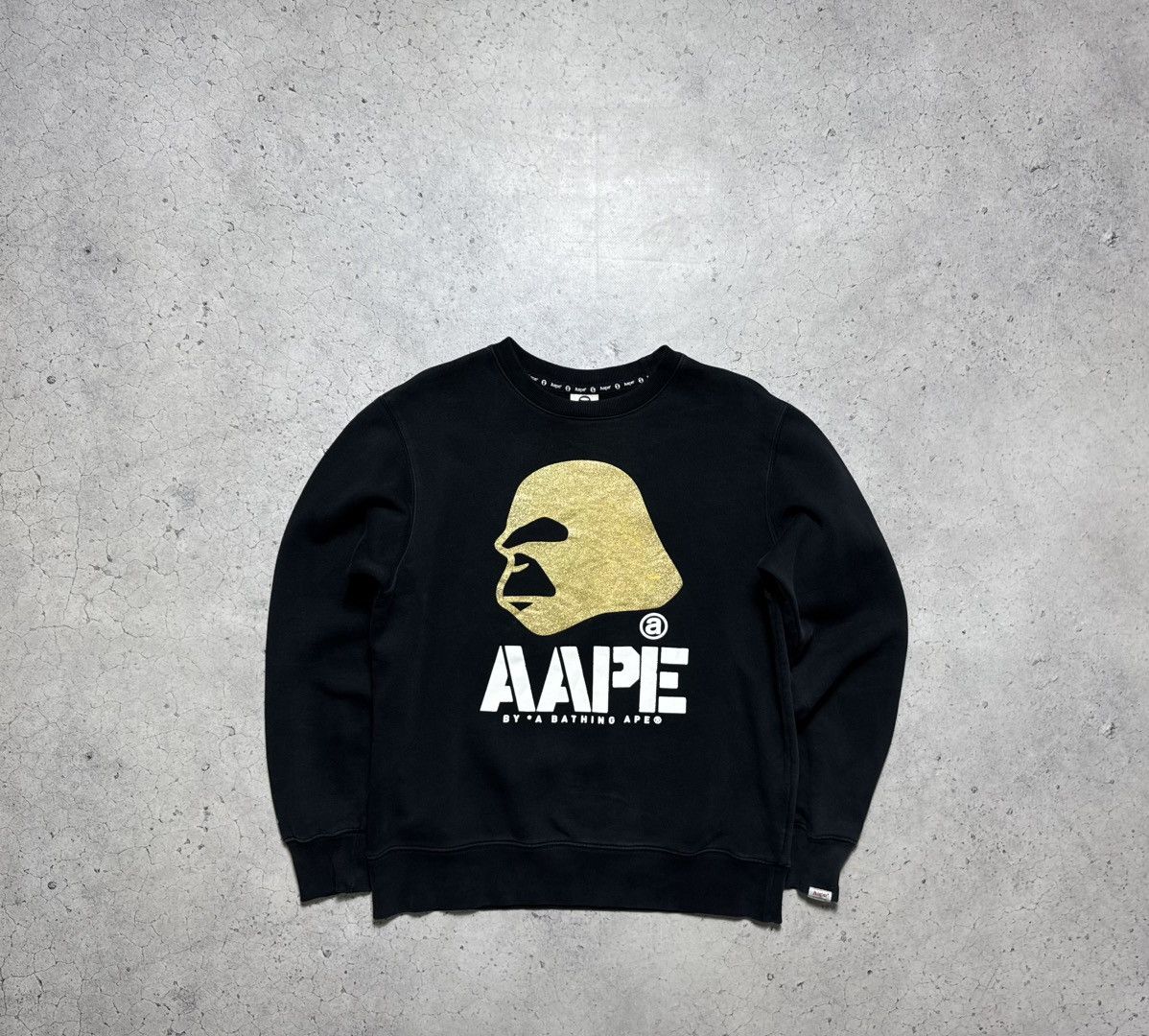 Aape Aape A Bathing Ape Bape Monkey Sweatshirt Black Big Logo Size US L / EU 52-54 / 3 - 1 Thumbnail