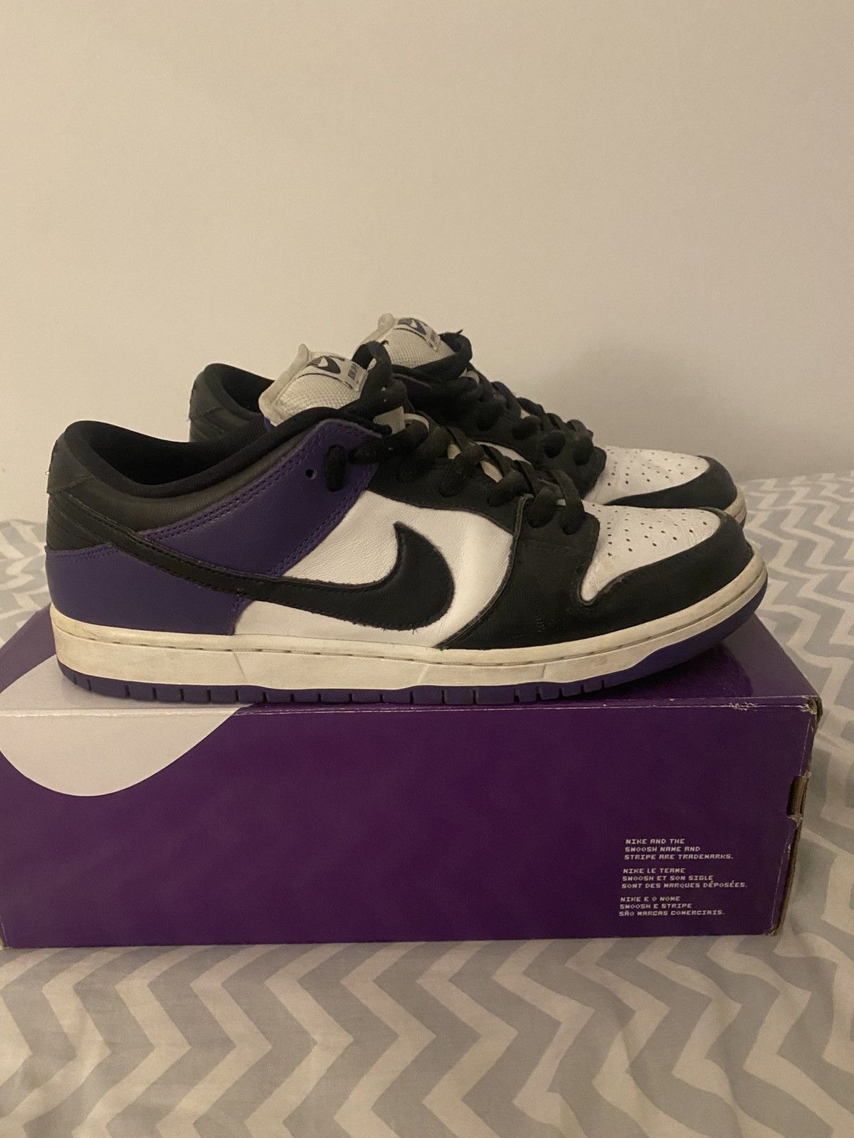Nike Nike SB dunk low court purple Size US 10.5 / EU 43-44 - 2 Thumbnail