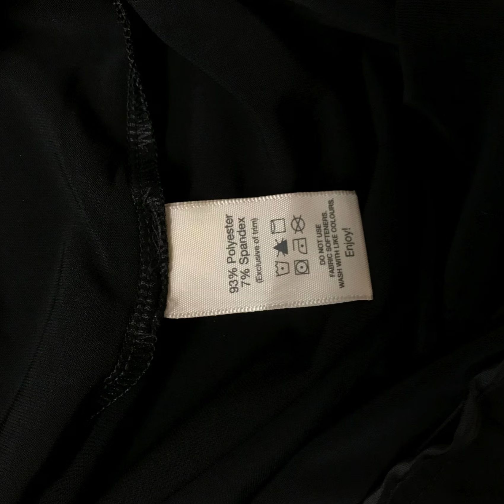 Tilley TILLEY Pants Men Large Black Elastic Waist Flat Front Polyester Blend PANTS Mens L Black Size US 33 - 7 Thumbnail