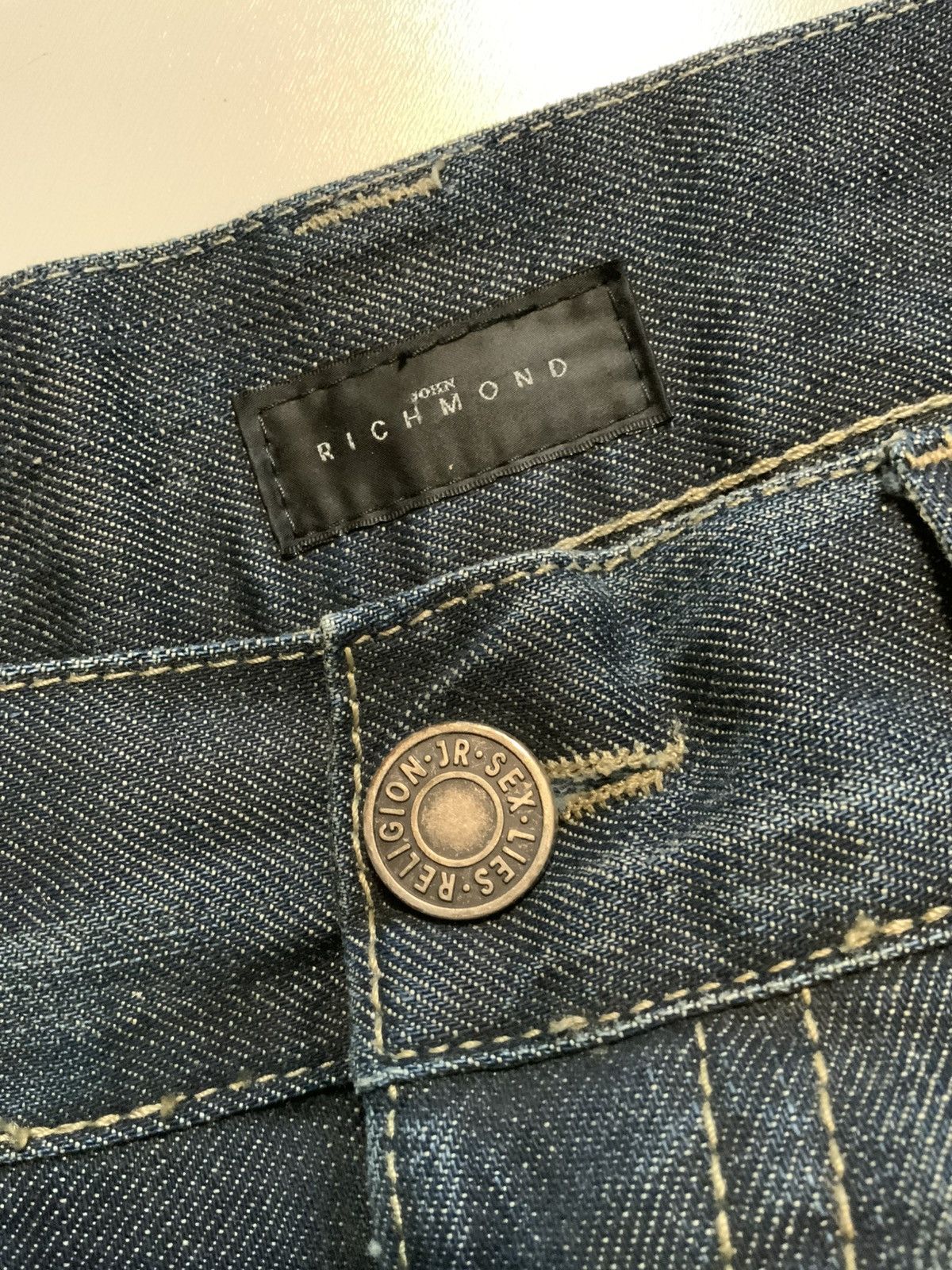 John Richmond John Richmond Italy Sex Lies Religion Rock Denim Jeans Size US 36 / EU 52 - 5 Thumbnail