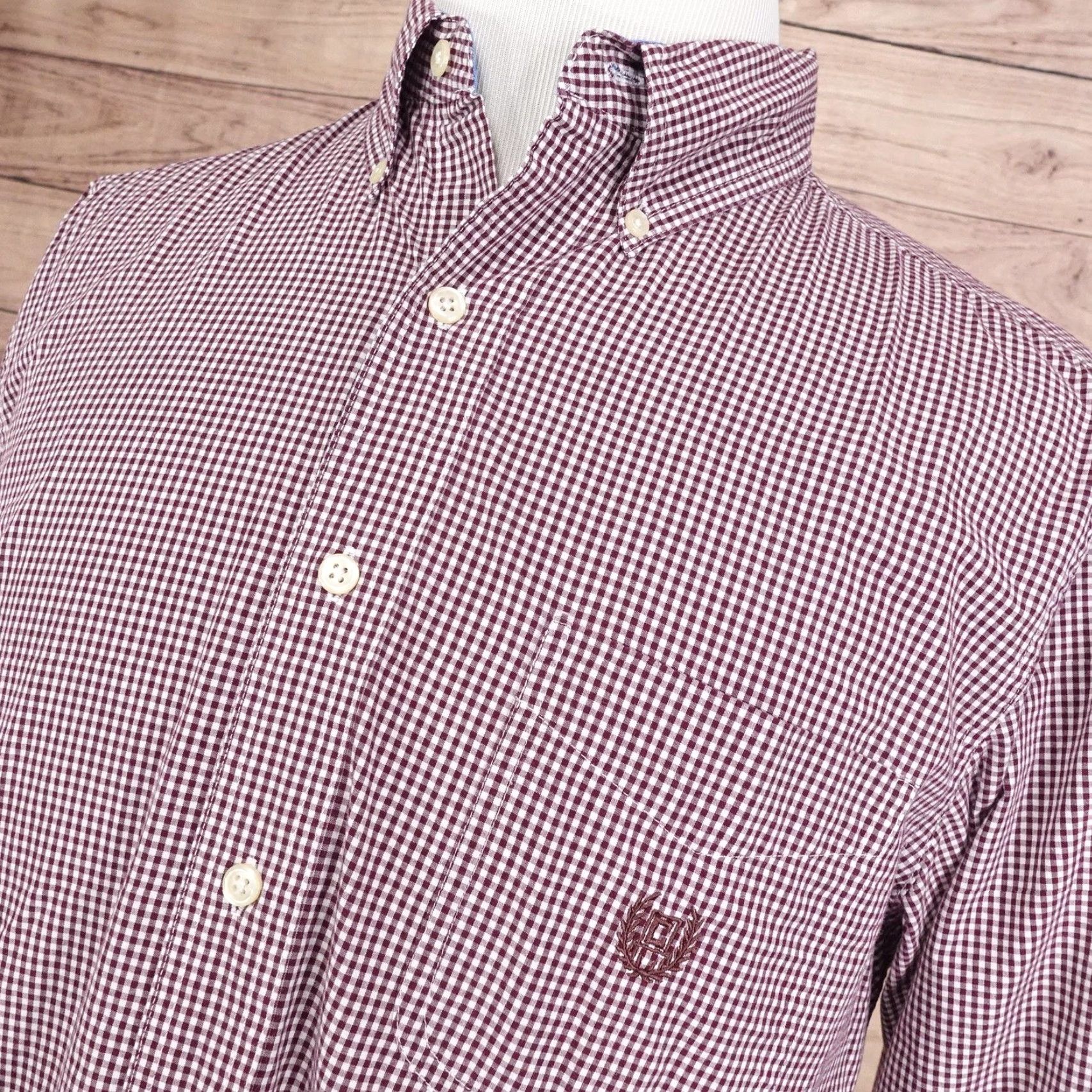 Chaps Chaps Shirt Mens Medium Red Check Long Sleeve Button Down Easy Care Casual Size US M / EU 48-50 / 2 - 2 Thumbnail