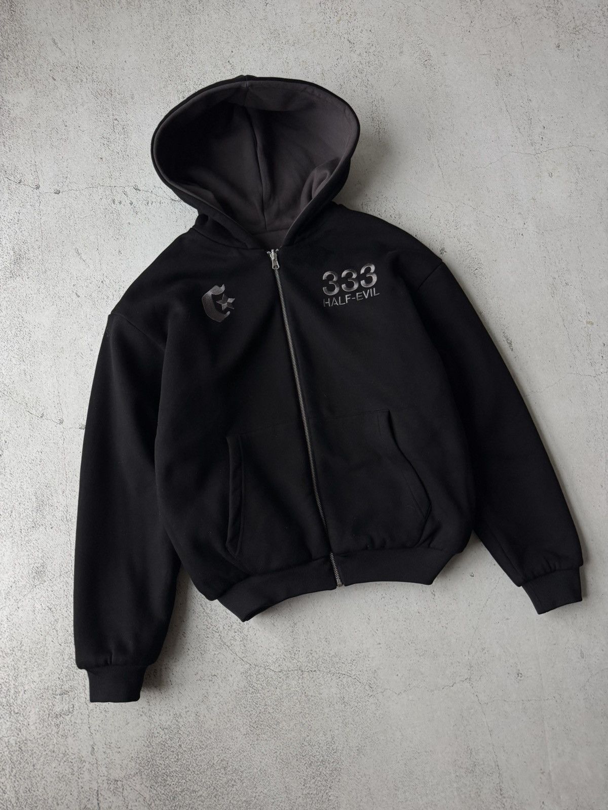 Crash Vancouver × Half Evil Half Evil 333 Crash Vancouver Double Reversible Zip Hoodie Size US S / EU 44-46 / 1 - 3 Thumbnail