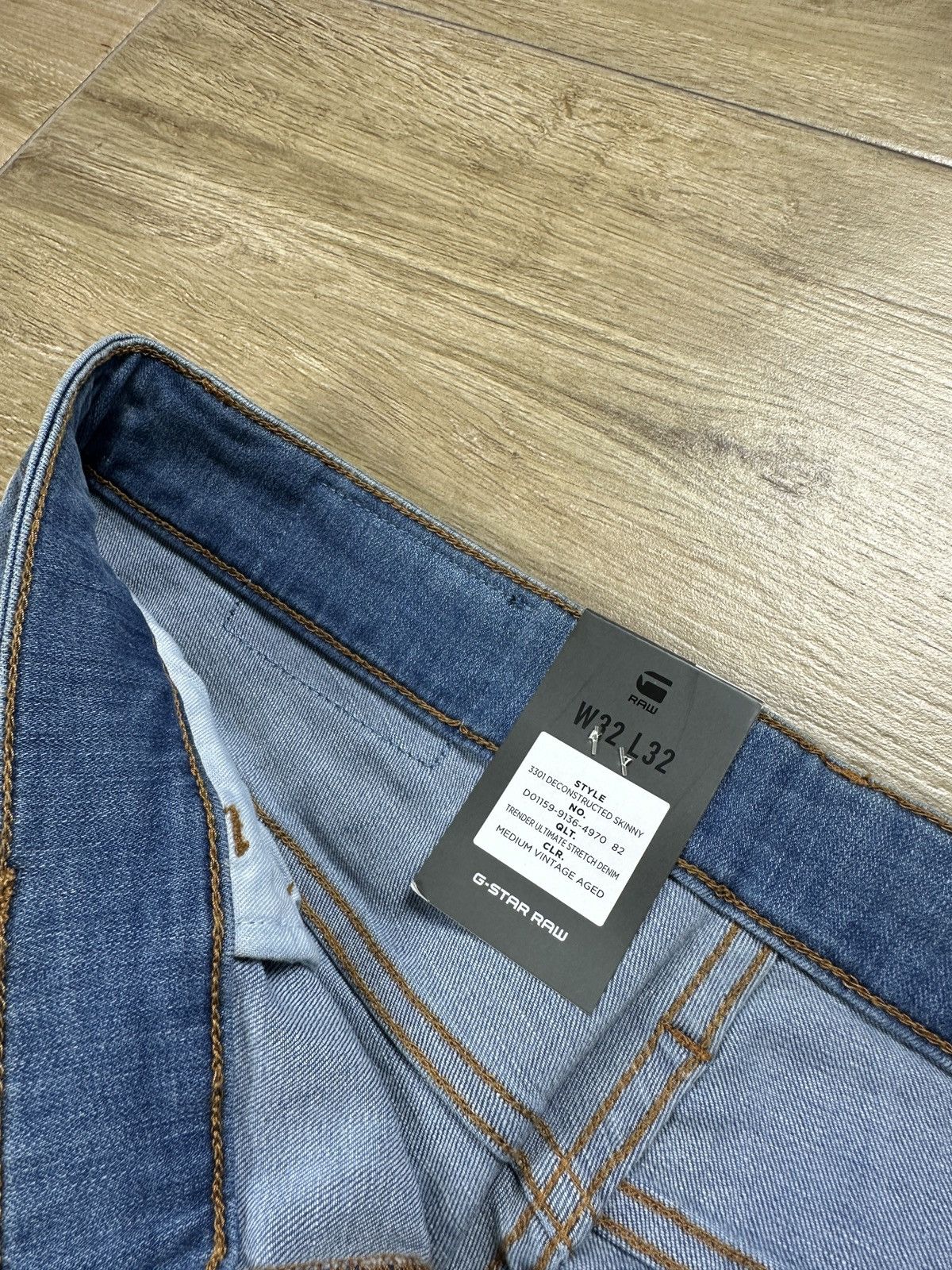 G-Star NEW🏷️ G-Star Raw 3301 Deconstructed Skinny Denim Jeans Size US 32 / EU 48 - 6 Thumbnail