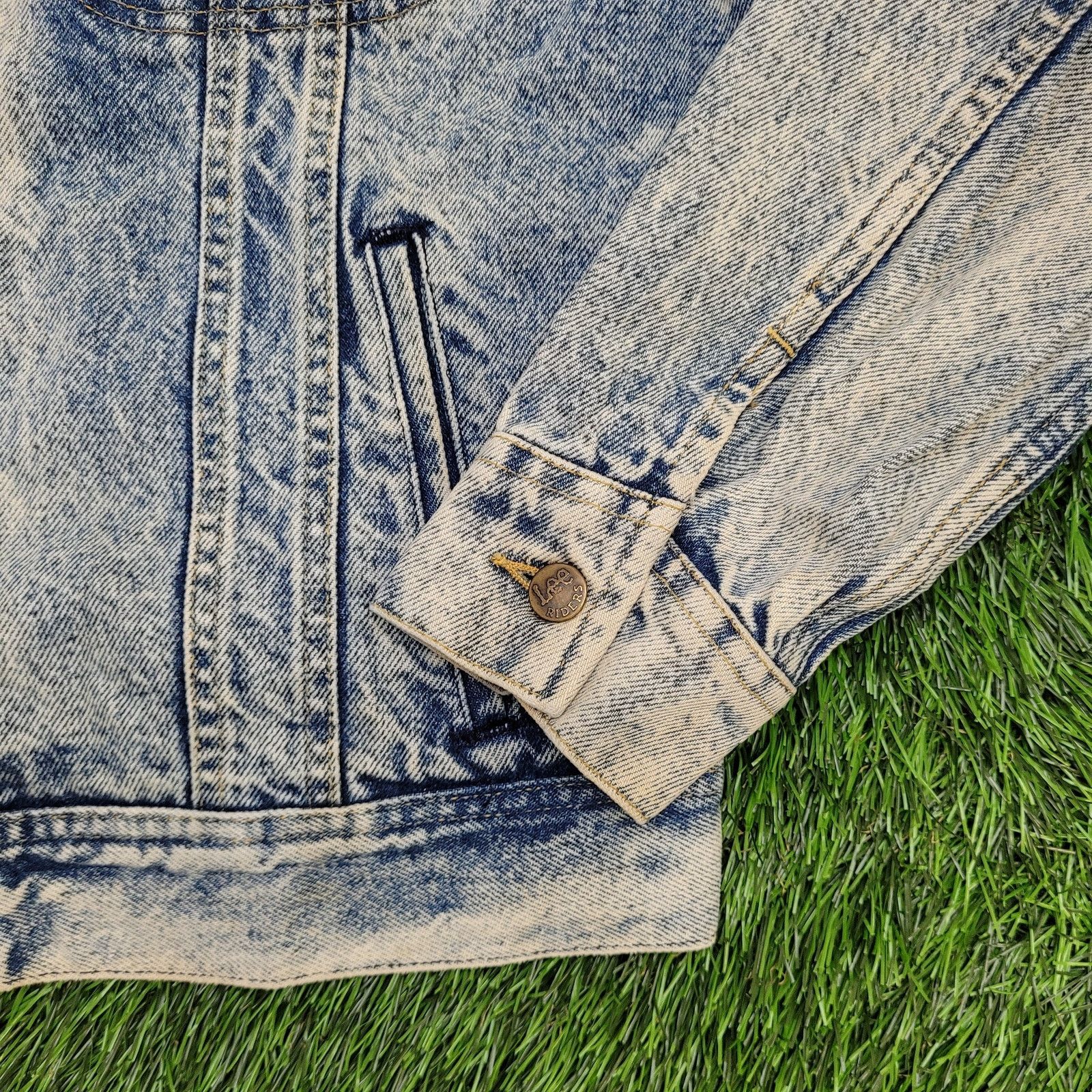 Lee Vintage LEE Riders Denim Jacket M 22x25 Cropped PATD-153438 Size US M / EU 48-50 / 2 - 15 Thumbnail
