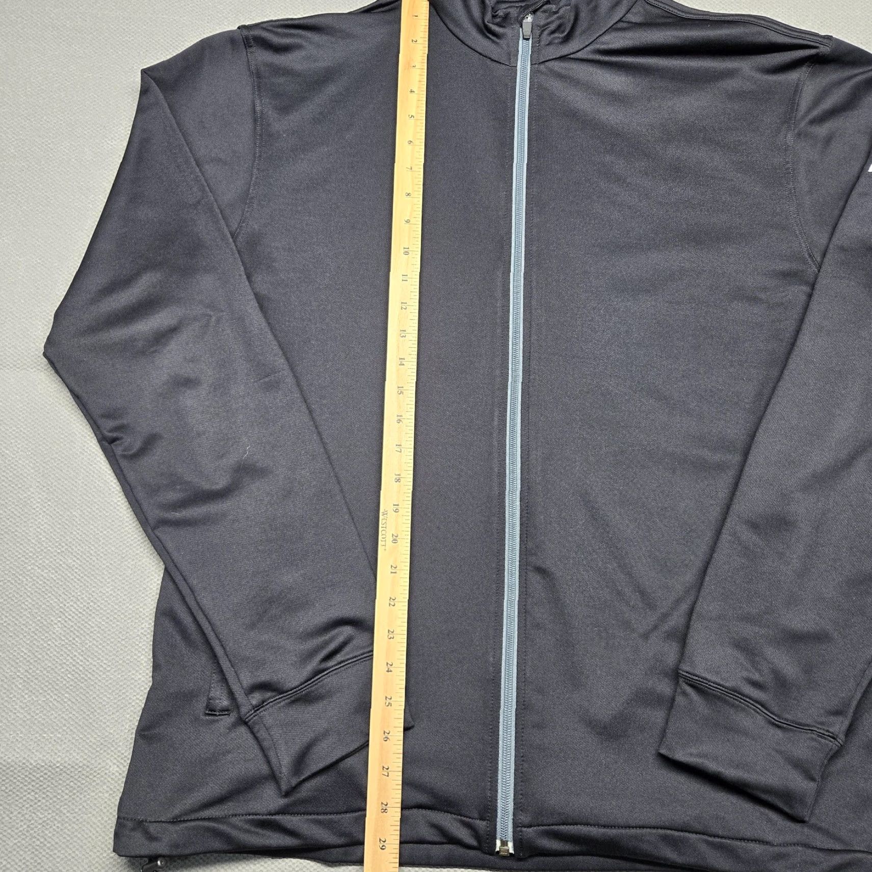 Layer 8 Dunning Track Jacket Mens 2XL Gray Full Zip Lightweight Golf Performance Layer Jacket Size US XXL / EU 58 / 5 - 4 Thumbnail