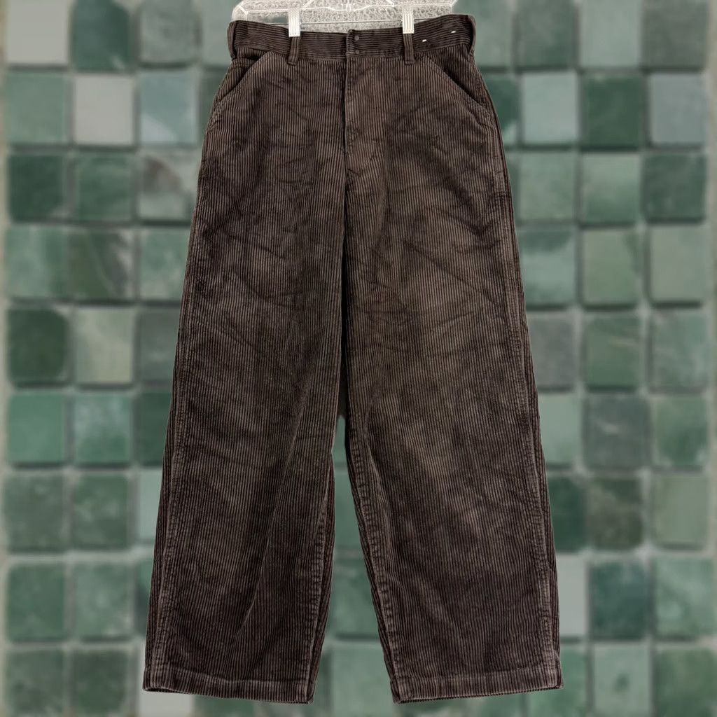 Uniqlo Uniqlo U Corduroy Wide Fit Work Pants Mens 28 Brown Lemaire 321-430875 Size US 28 / EU 44 - 1 Thumbnail