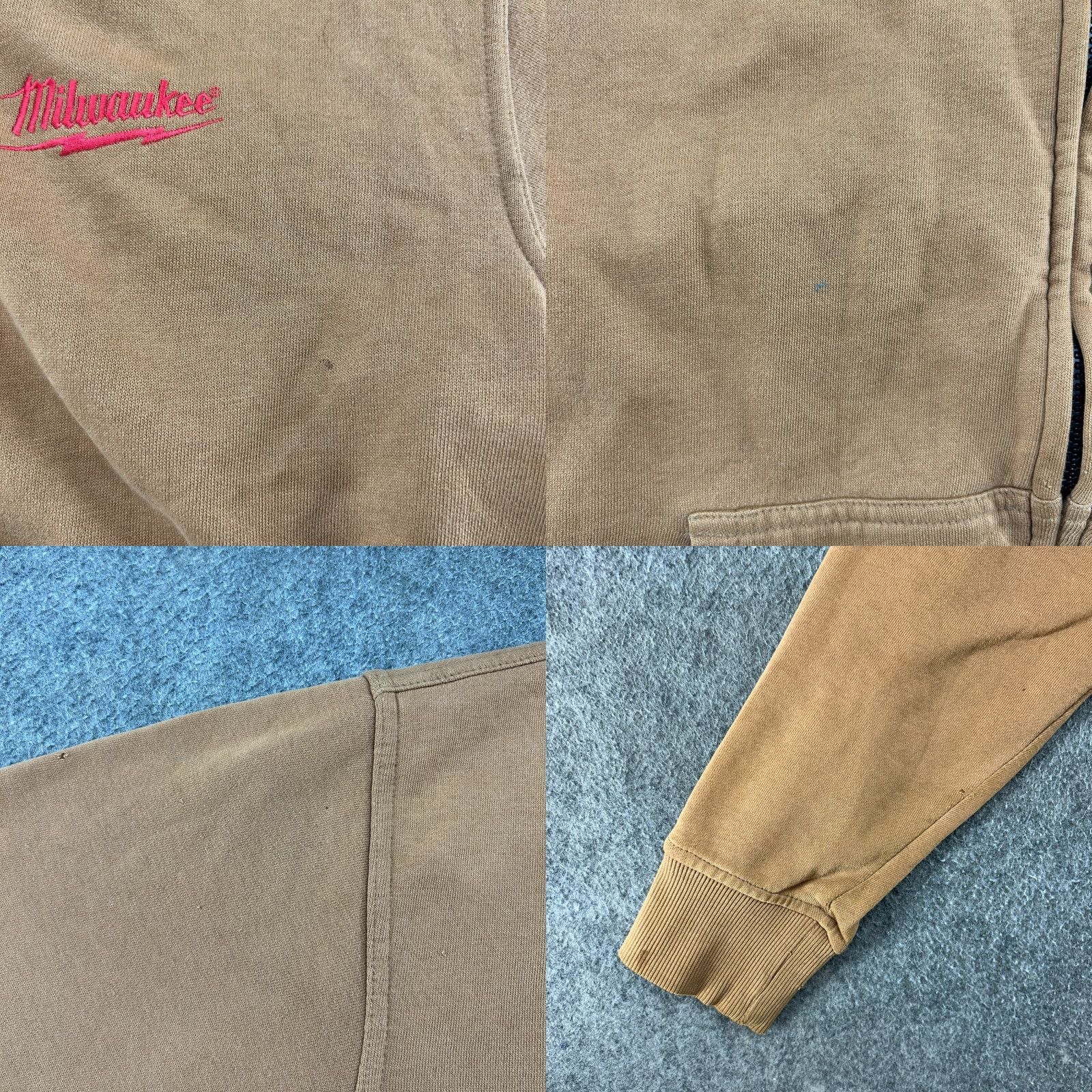 Vintage Milwaukee Hoodie Mens M Brown Full Zip Thermal Lined M12 Heated Gear UNTESTED Shirt Mens Brown Full Zip Hoodie Size US M / EU 48-50 / 2 - 9 Thumbnail