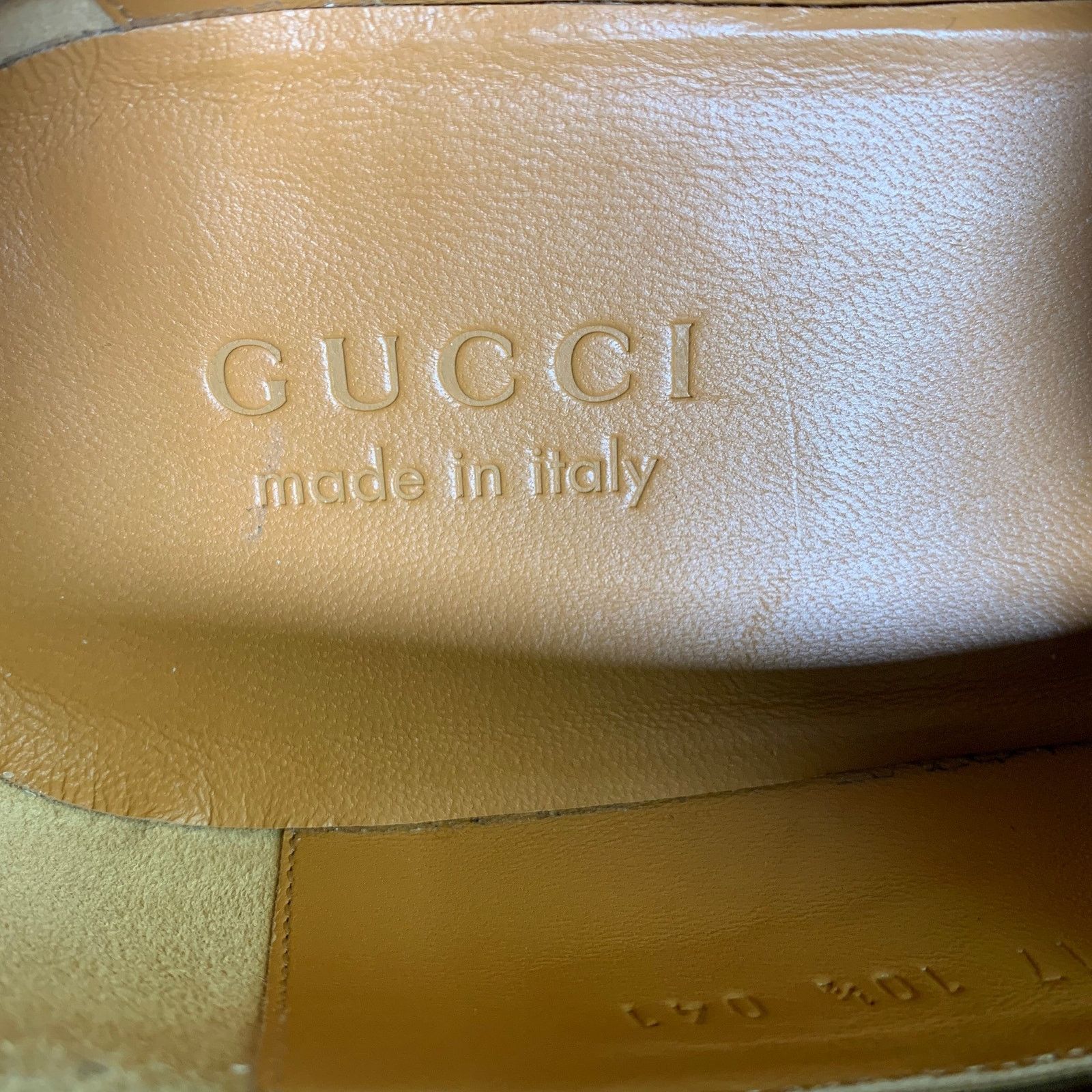 Gucci GUCCI Size 10.5 Brown Tan Monogram Canvas Loafers Size US 10.5 / EU 43-44 - 9 Thumbnail