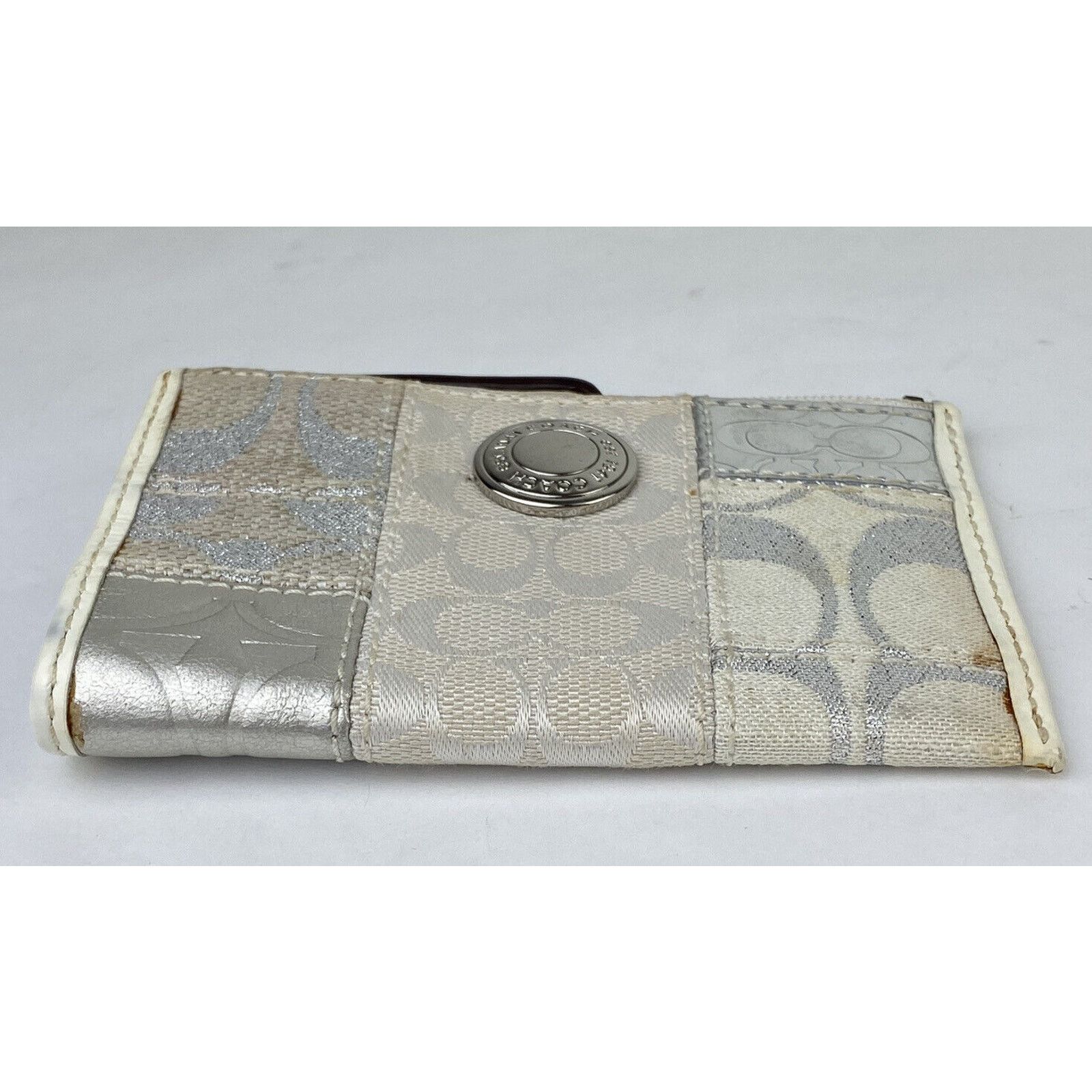 Coach Coach Patchwork Canvas Small Zip Coin Purse Pouch Keychain Size ONE SIZE - 3 Thumbnail