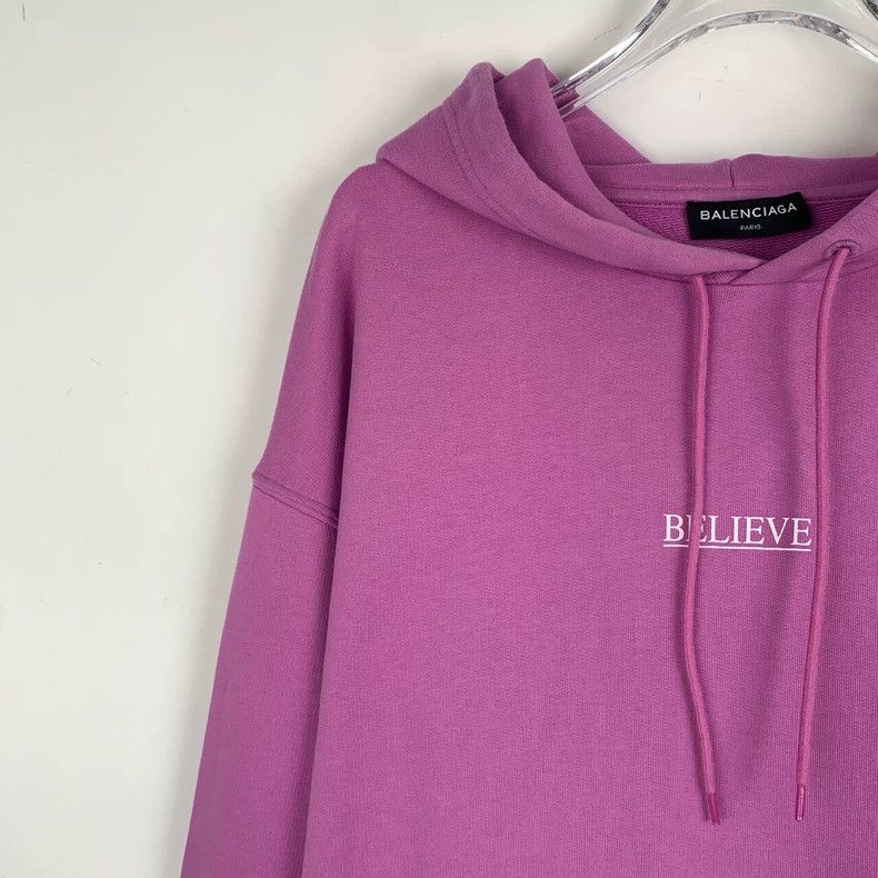 Balenciaga Balenciaga Letter print hooded purple cotton long sleeve s Size US S / EU 44-46 / 1 - 3 Thumbnail