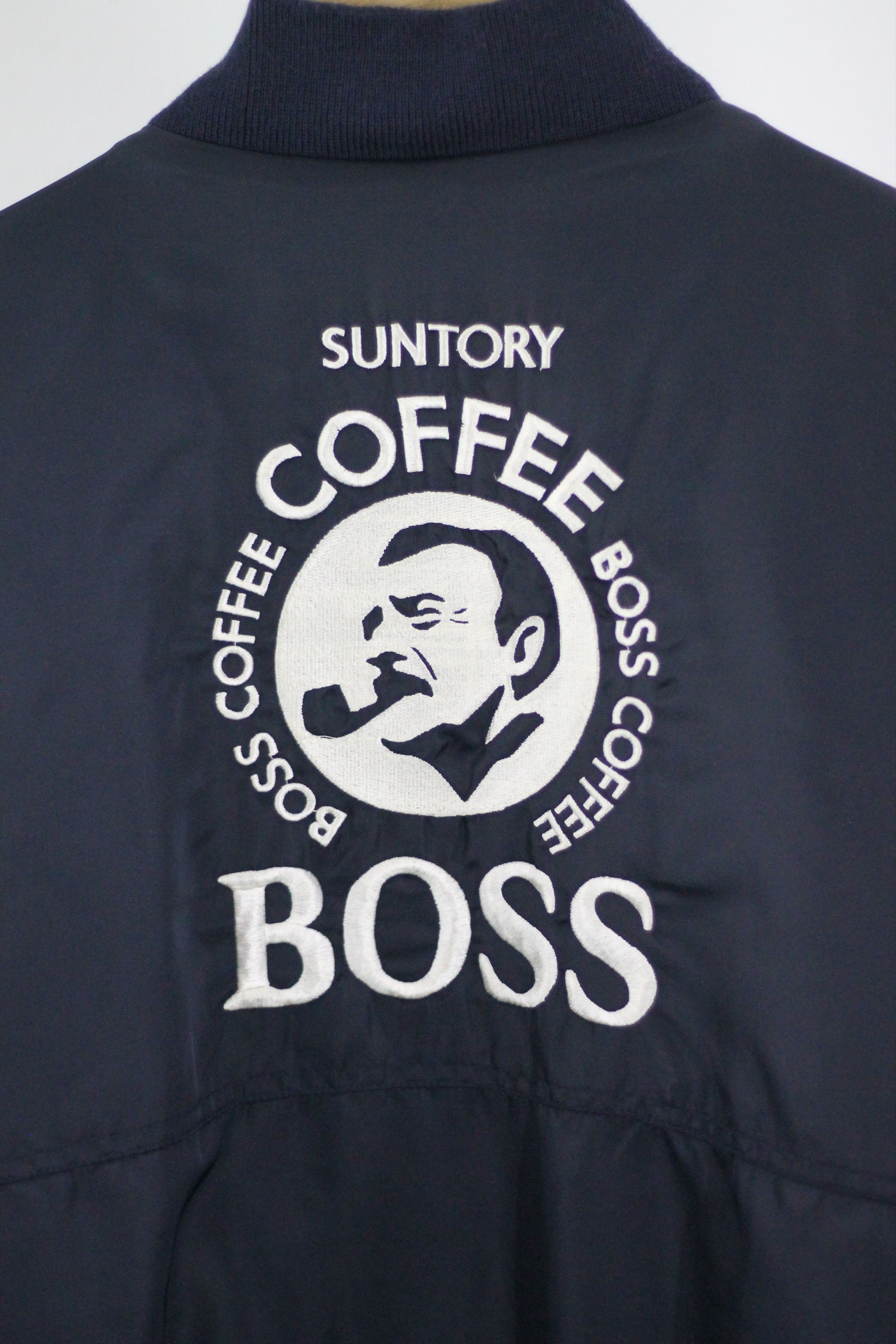 Japanese Brand × Vintage Vintage Suntory Boss Coffee Big Logo Bomber Jacket Size US L / EU 52-54 / 3 - 9 Thumbnail
