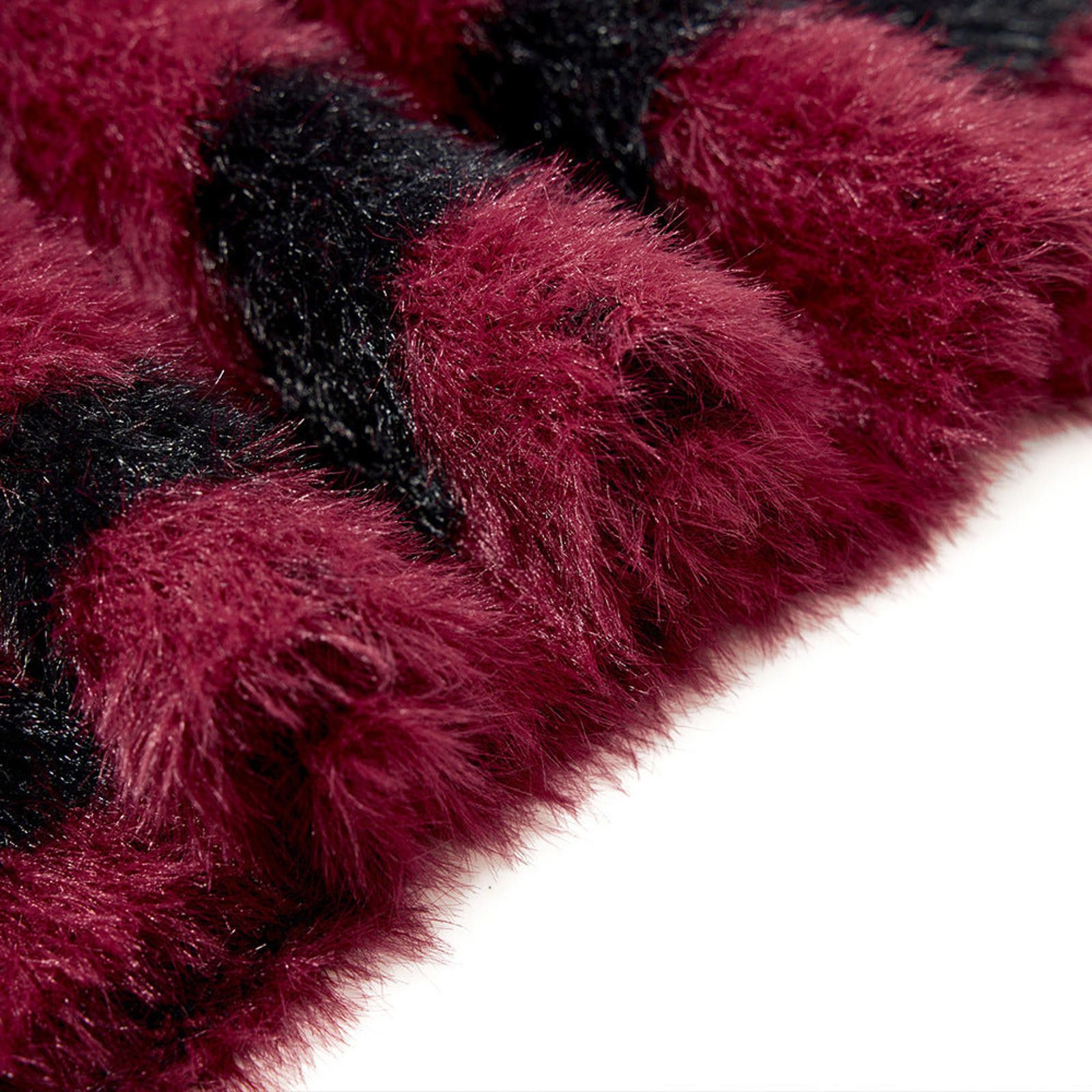 Vintage Red Black Striped Fuzzy Sweater with Studded Cross Size US M / EU 48-50 / 2 - 4 Thumbnail