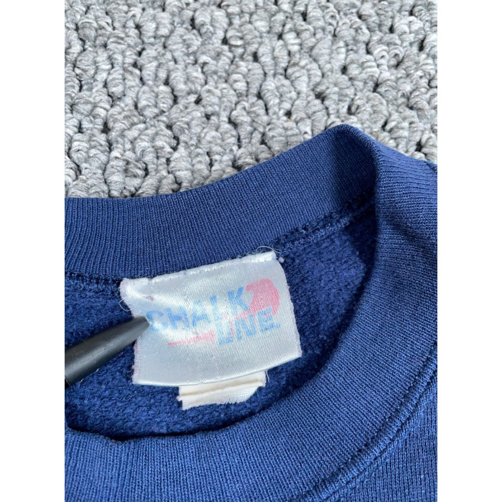 Chalk Line VTG Chalk Line Solid Crewneck Sweatshirt Adult XL Dark Blue Size US XL / EU 56 / 4 - 3 Thumbnail