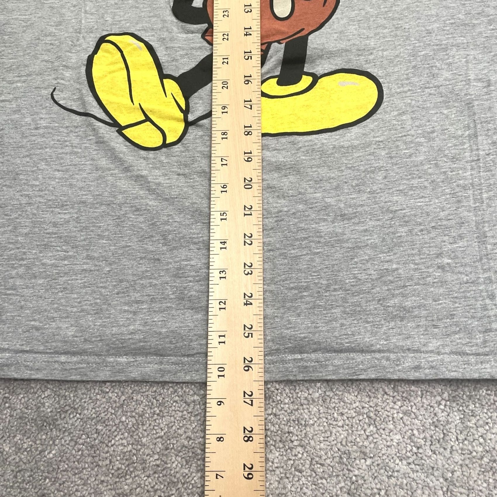 Disney Disney Mickey Mouse Graphic T-Shirt Mens 2X Gray Crew Neck Short Sleeve Tee Top Size US XXL / EU 58 / 5 - 6 Thumbnail