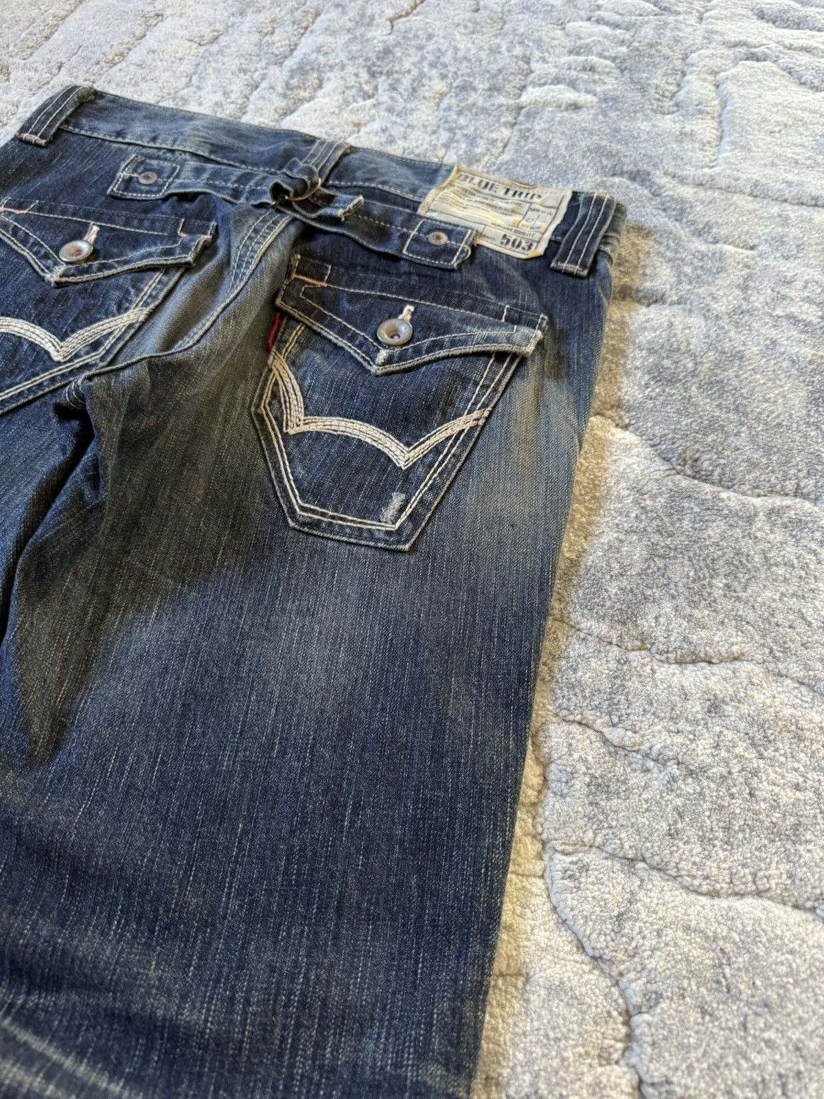 Le Grande Bleu (L.G.B.) Edwin 503 Japan Edition Flared Buckle Back Flared Jeans Size US 28 / EU 44 - 14 Thumbnail