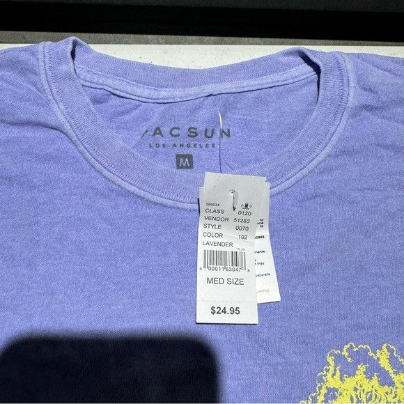 Pacsun NWT PACSUN PLANT FRIENDLY LAVENDER SZ MEDIUM M Size US M / EU 48-50 / 2 - 3 Thumbnail