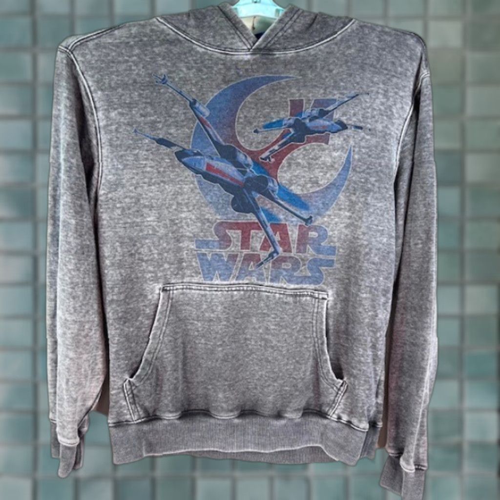 Star Wars Star Wars Graphic Hoodie Adult M Gray Shirt Hoodie Mens Star Wars Graphic Hoodie Size US M / EU 48-50 / 2 - 1 Thumbnail