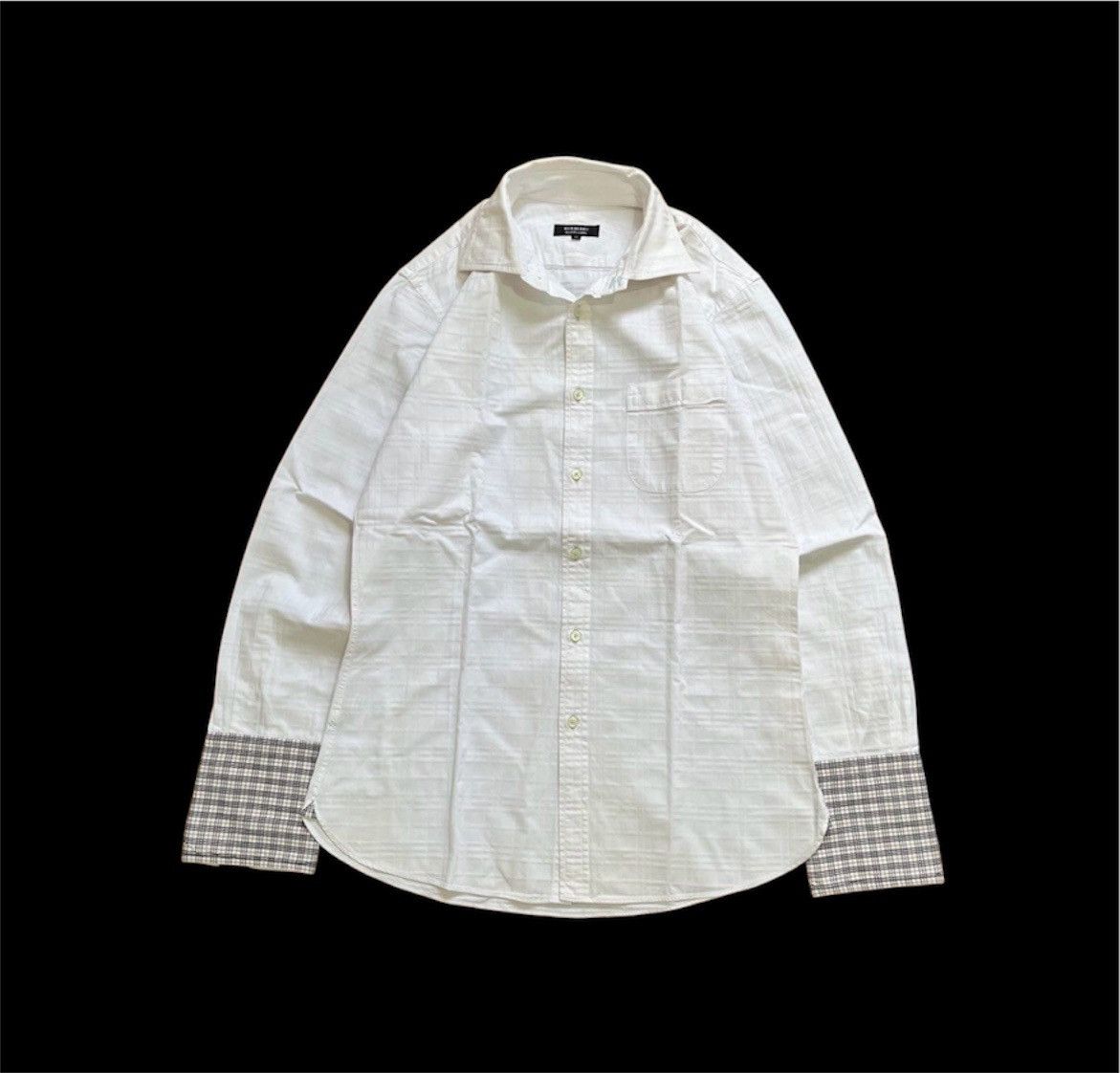 Burberry Vintage classic Burberry Black Label Shirt Long Sleeve Size US S / EU 44-46 / 1 - 1 Thumbnail