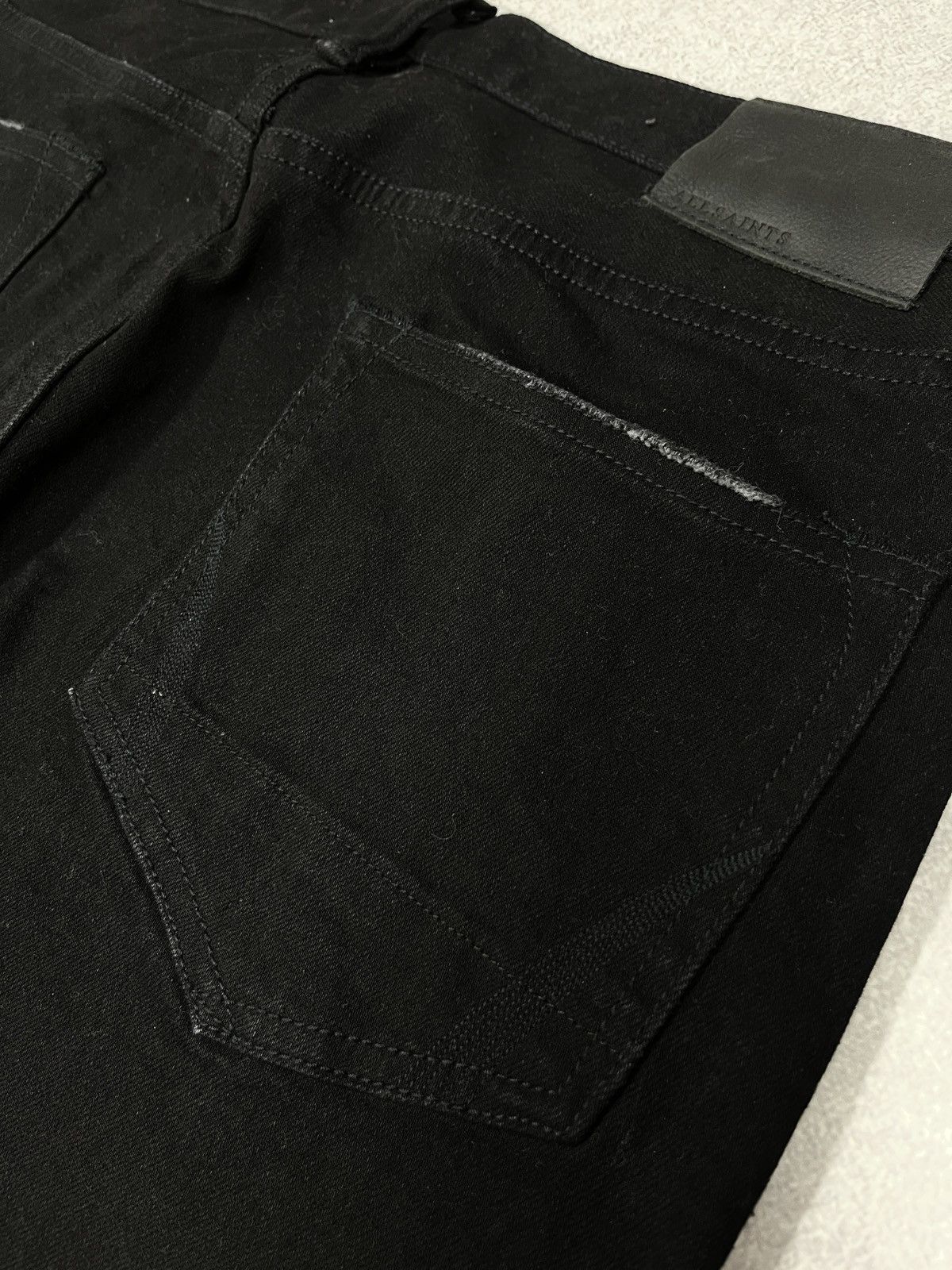 Allsaints Mens AllSaints Cigarette Block Denim Jeans Size 32 Size US 32 / EU 48 - 4 Thumbnail