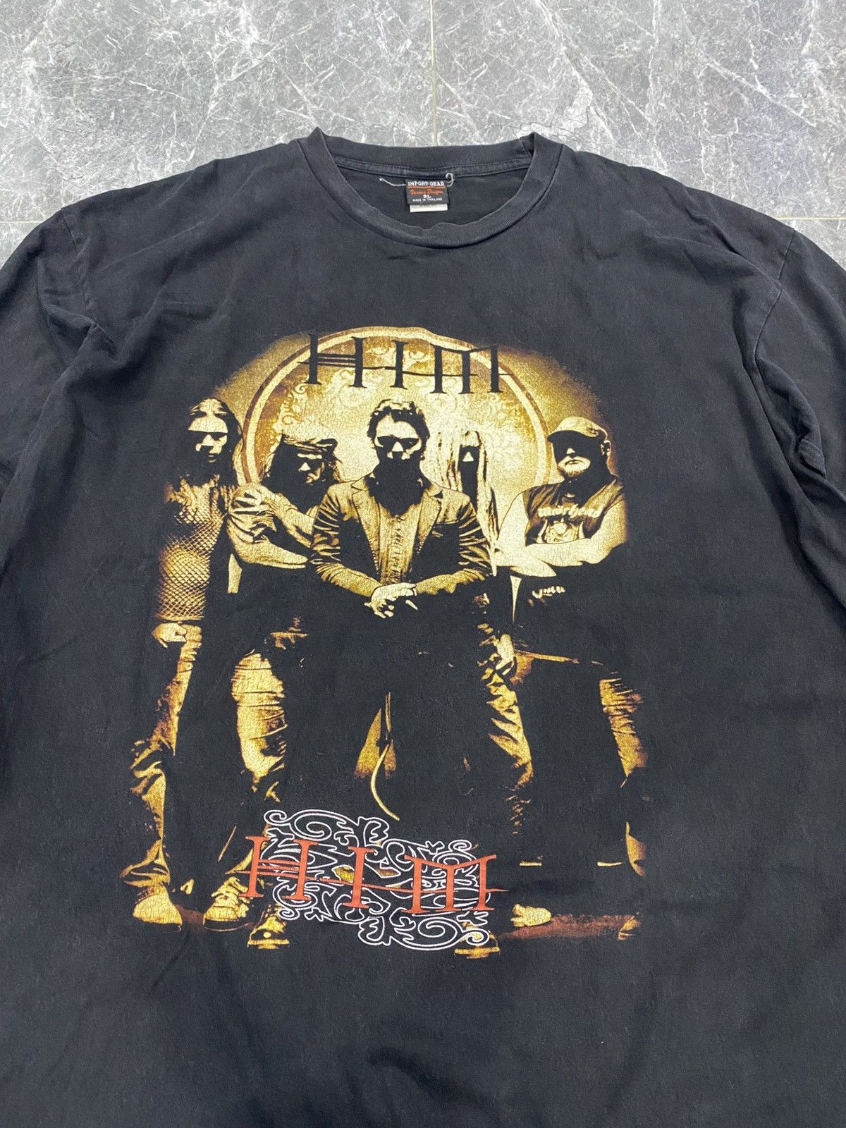 Band Tees Vintage HIM Gothic Rock Band Tshirt Size US XL / EU 56 / 4 - 3 Thumbnail