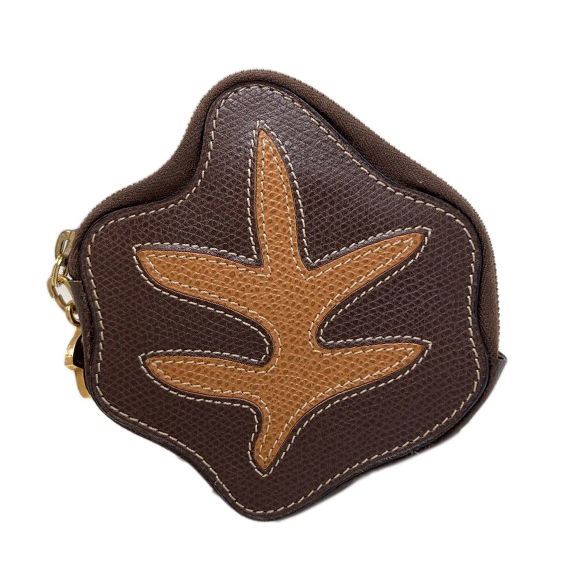 Celine Celine autumn leaves motif coin case, leather, women's. Size ONE SIZE - 1 Thumbnail