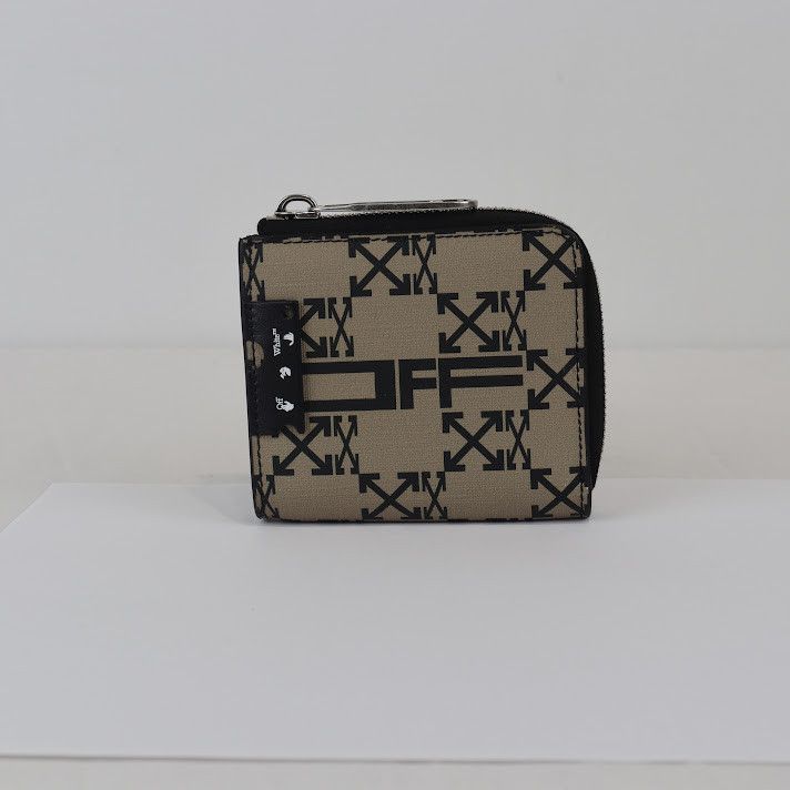 Off-White o1rshd1 Q:3 / Size: OS / Monogram Zip Around Wallet Brown Size ONE SIZE - 1 Thumbnail