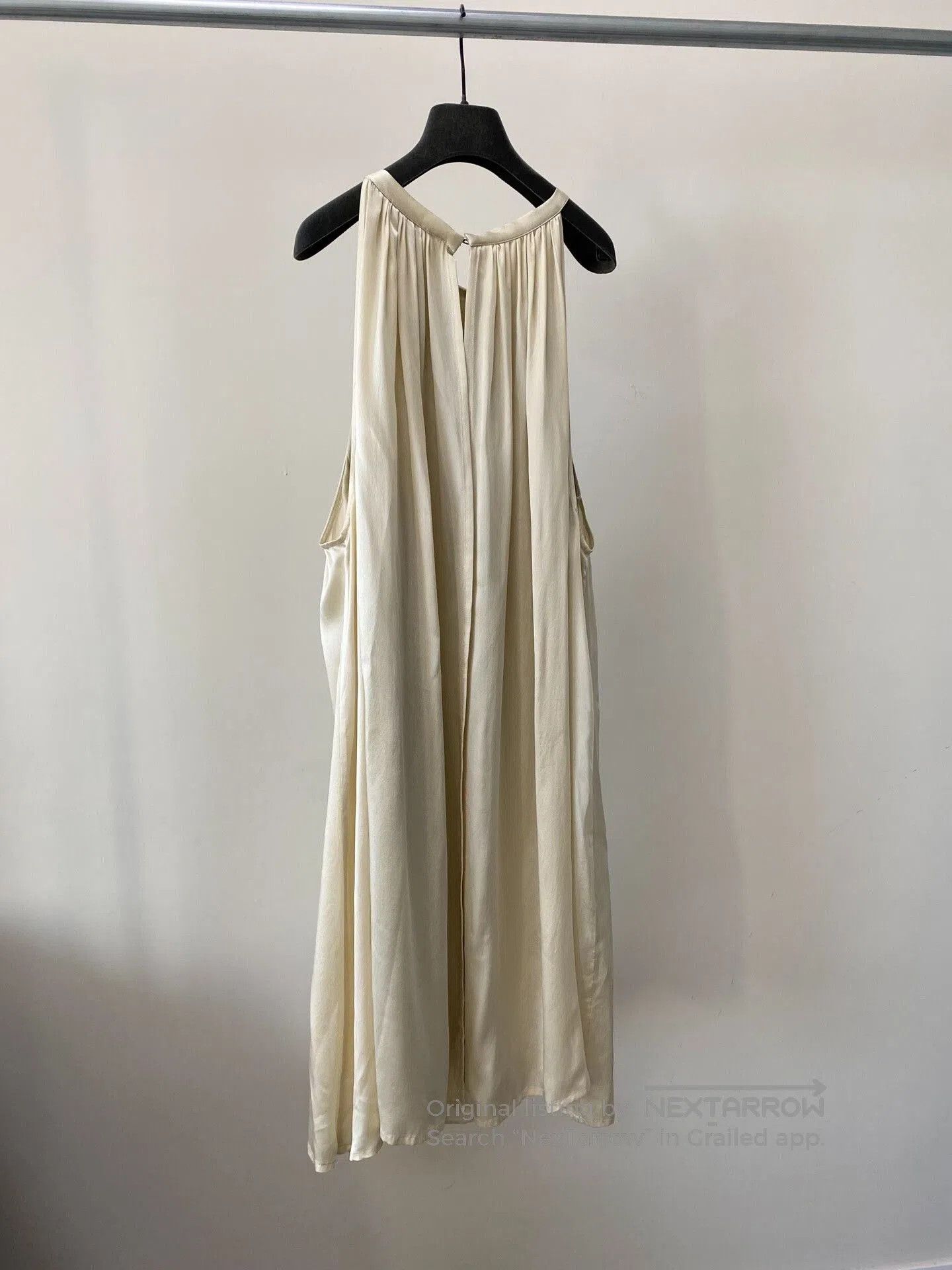 Ann Demeulemeester Ann Demeulemeester Ivory Silk Satin Dress. Size S / US 4 / IT 40 - 6 Thumbnail