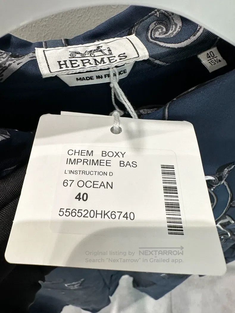 Hermes Hermes size 40 Straight and loose shirt, 100% mulberry silk Size US XXS / EU 40 - 3 Thumbnail