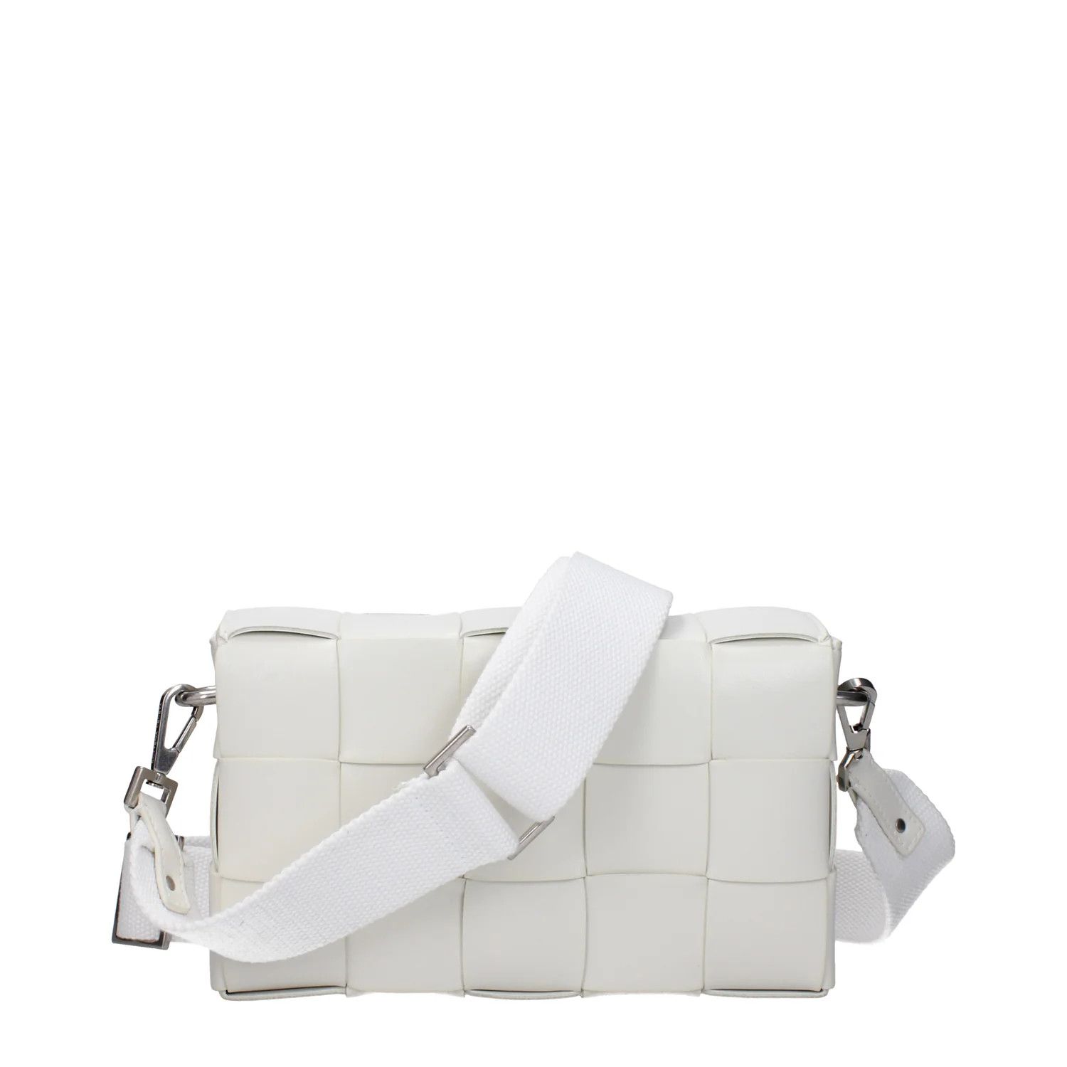 Bottega Veneta ob1o1e0325 Size: OS / Leather Crossbody Bag in White Size ONE SIZE - 3 Thumbnail