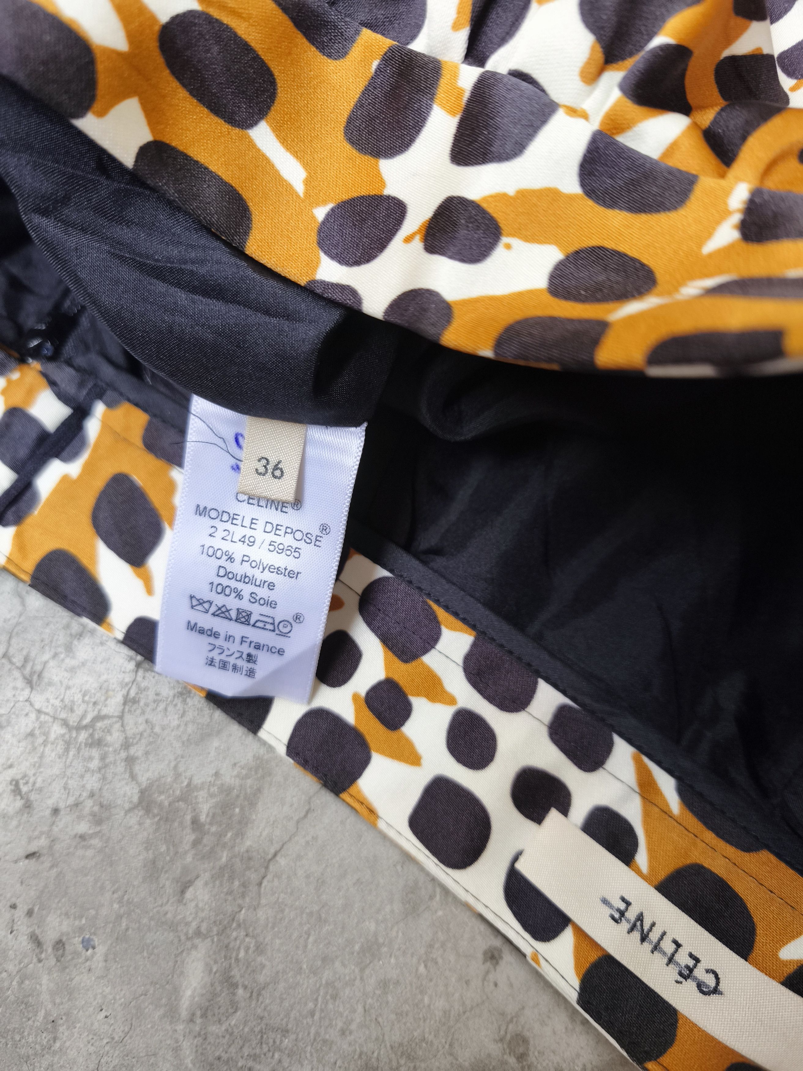 Celine Celine phoebe leopard skirt Size 25" / US 0 / IT 36 - 4 Thumbnail