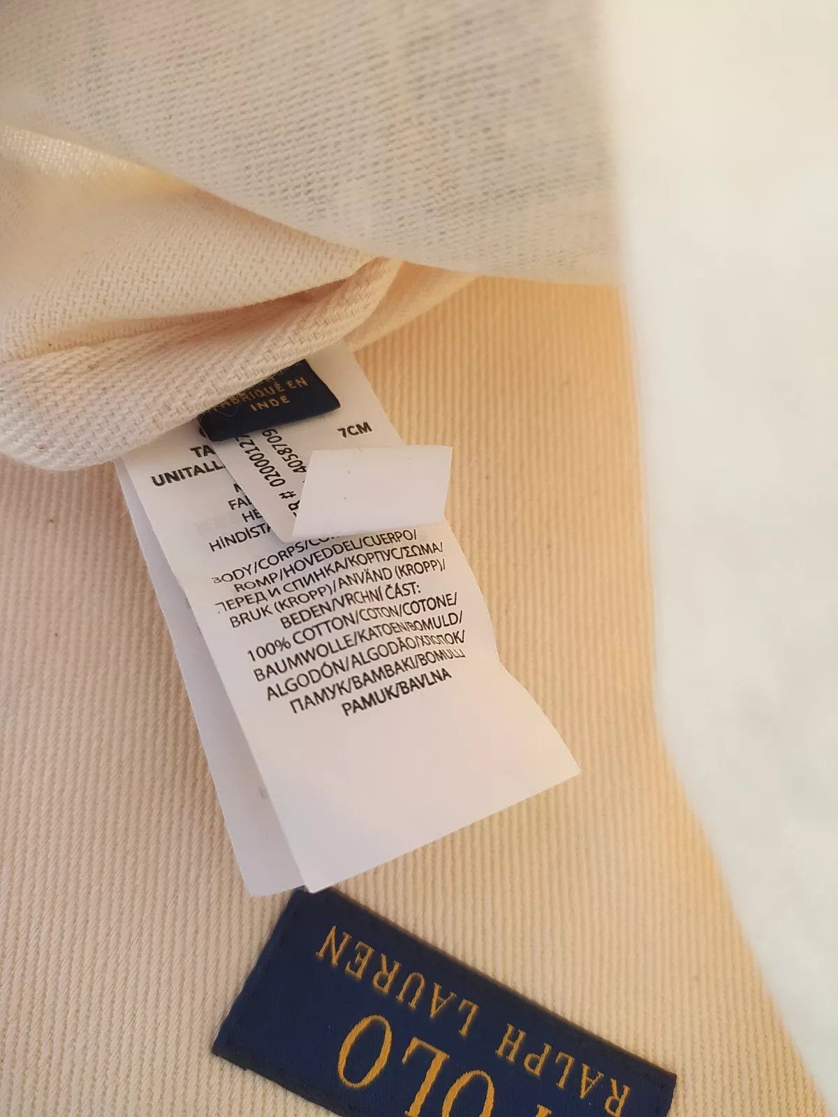 Polo Ralph Lauren Polo Ralph Lauren Polo Bear Cotton Canvas Tote Bag IFD 8037 Size ONE SIZE - 10 Thumbnail