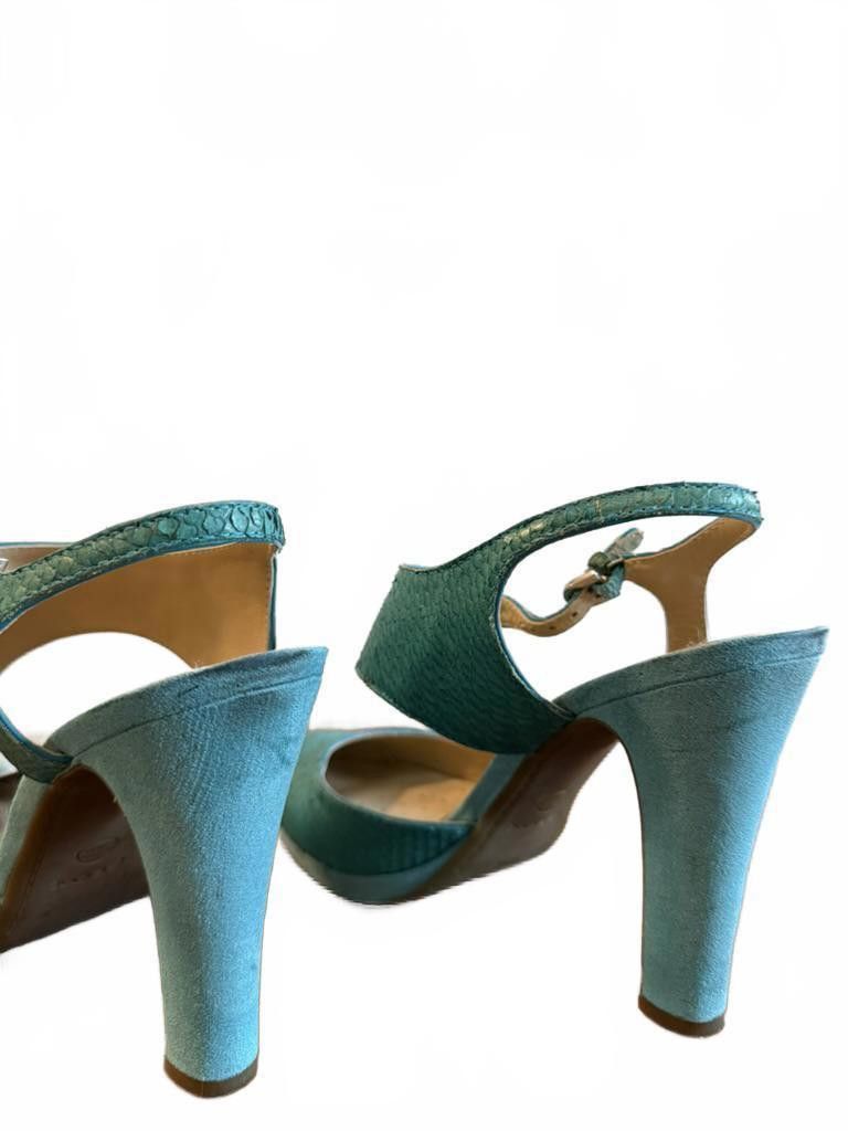 Geox Patented Respira Sandals-Teal Size US 10 / IT 40 - 6 Thumbnail