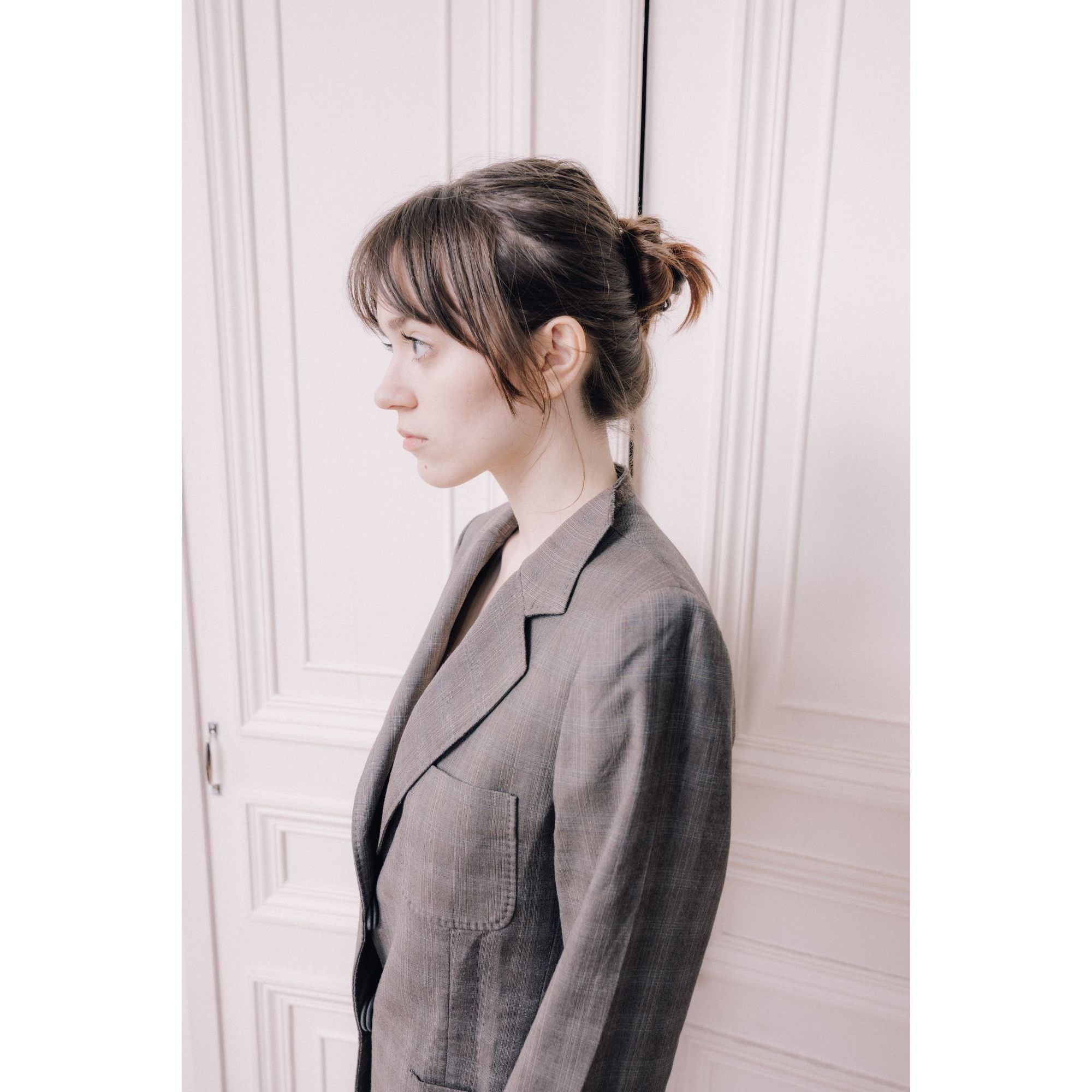 Maison Margiela FW 2004 Grey Cut Out Collar Blazer Jacket Size S / US 4 / IT 40 - 4 Thumbnail