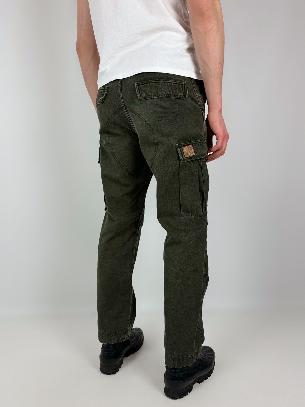 Carhartt Carhartt Wip Distressed Regular Cargo Pants Size US 32 / EU 48 - 2 Thumbnail