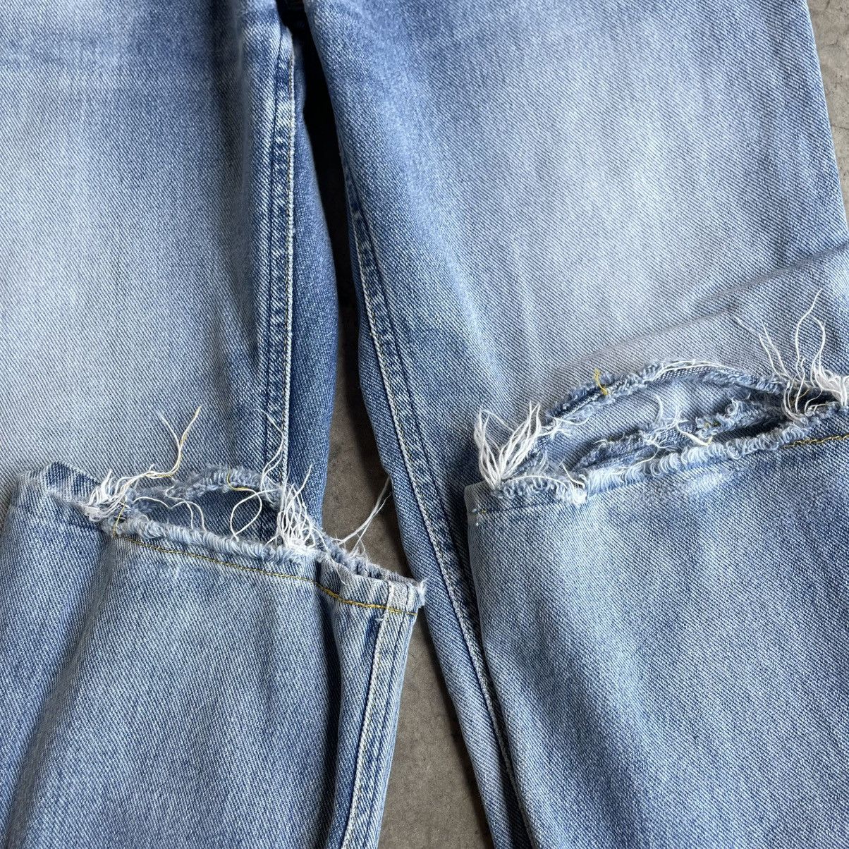 Lee 🔥Vintage Lee Stoned Washed Distress Denim Jeans Size US 27 - 7 Thumbnail