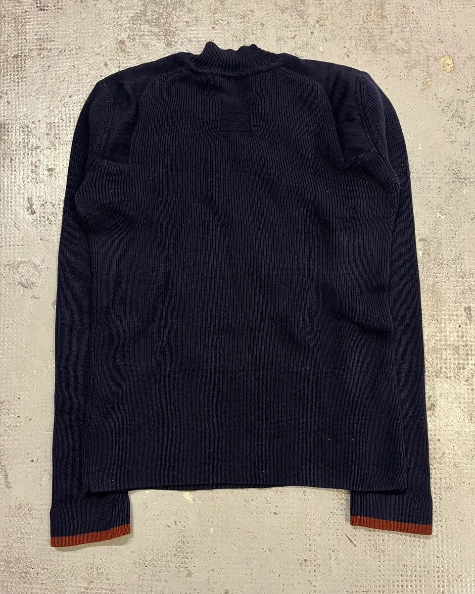 Marithe + Francois Girbaud 2000s Marithé + François Girbaud Navy Wool Contrast Cuff Sweater Size M / US 6-8 / IT 42-44 - 7 Thumbnail