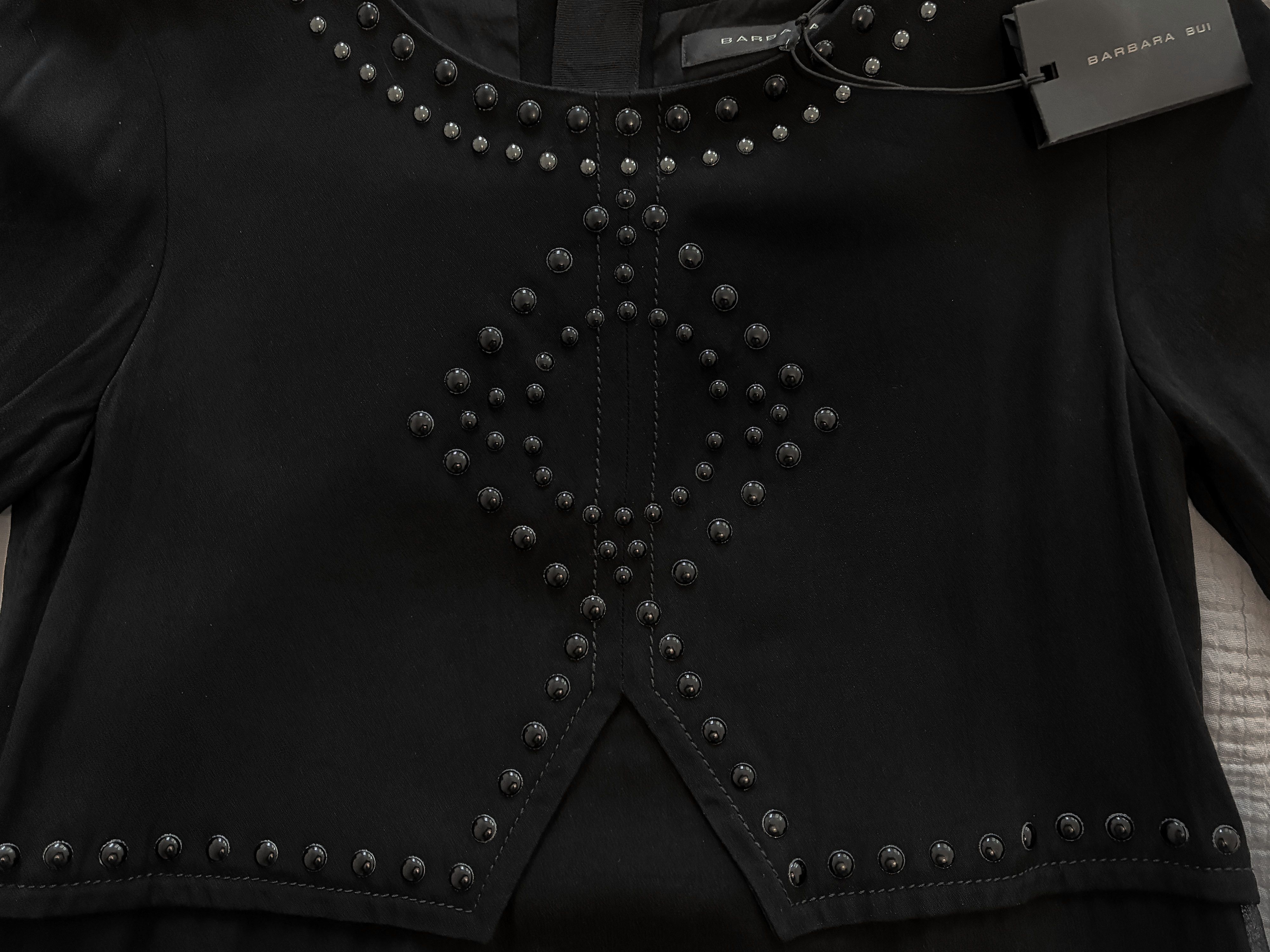 Barbara Bui Barbara Bui Paris Black Knee‑Length Cocktail Dress Size M / US 6-8 / IT 42-44 - 4 Thumbnail