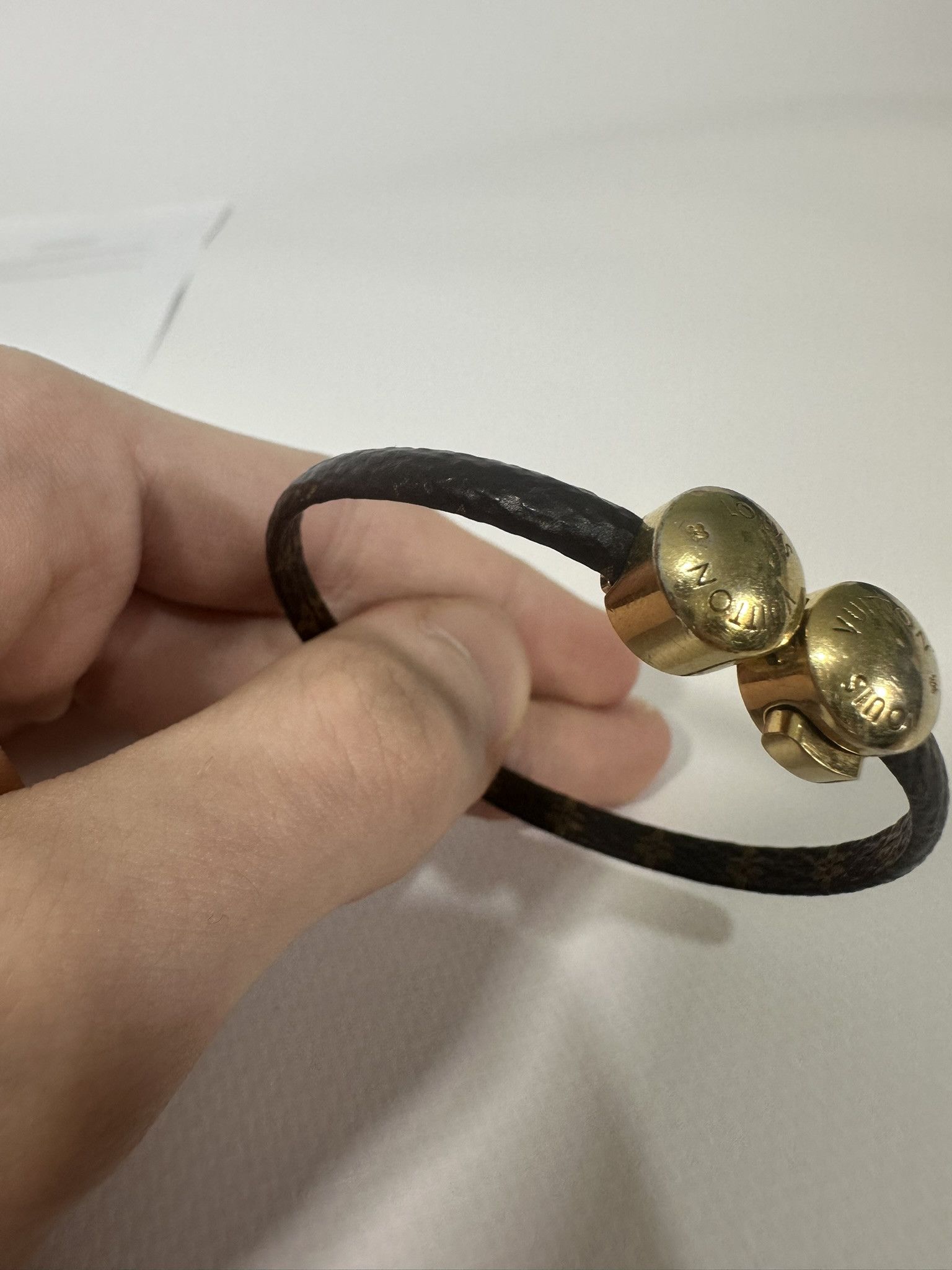 Louis Vuitton Louis Vuitton Historic Bracelet LV Mini Monogram Brown Size ONE SIZE - 9 Thumbnail